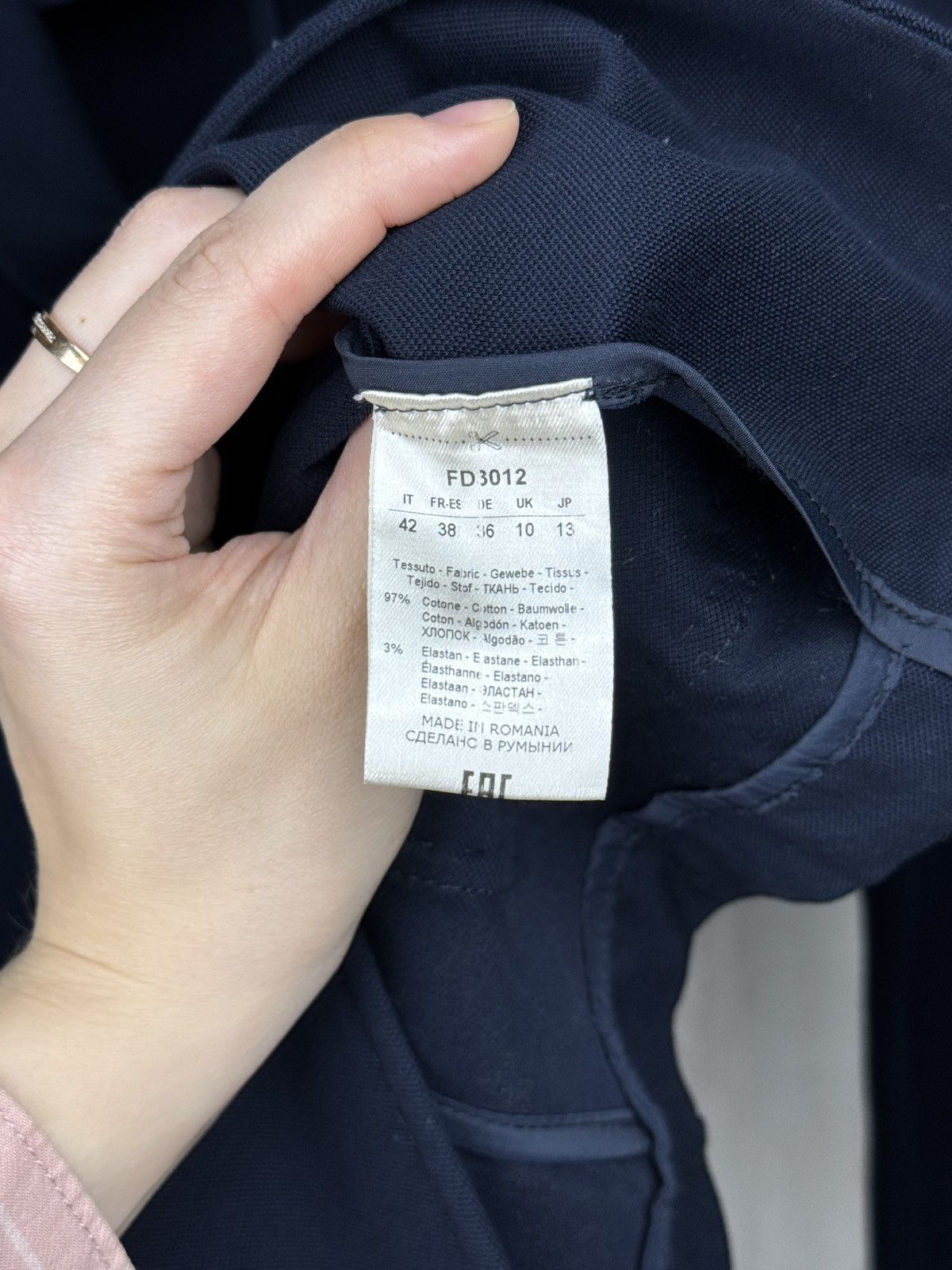 Circolo 1901 Circolo 1901 Premium basic cotton navy blue 2 buttons blazer Size M / US 6-8 / IT 42-44 - 10 Thumbnail