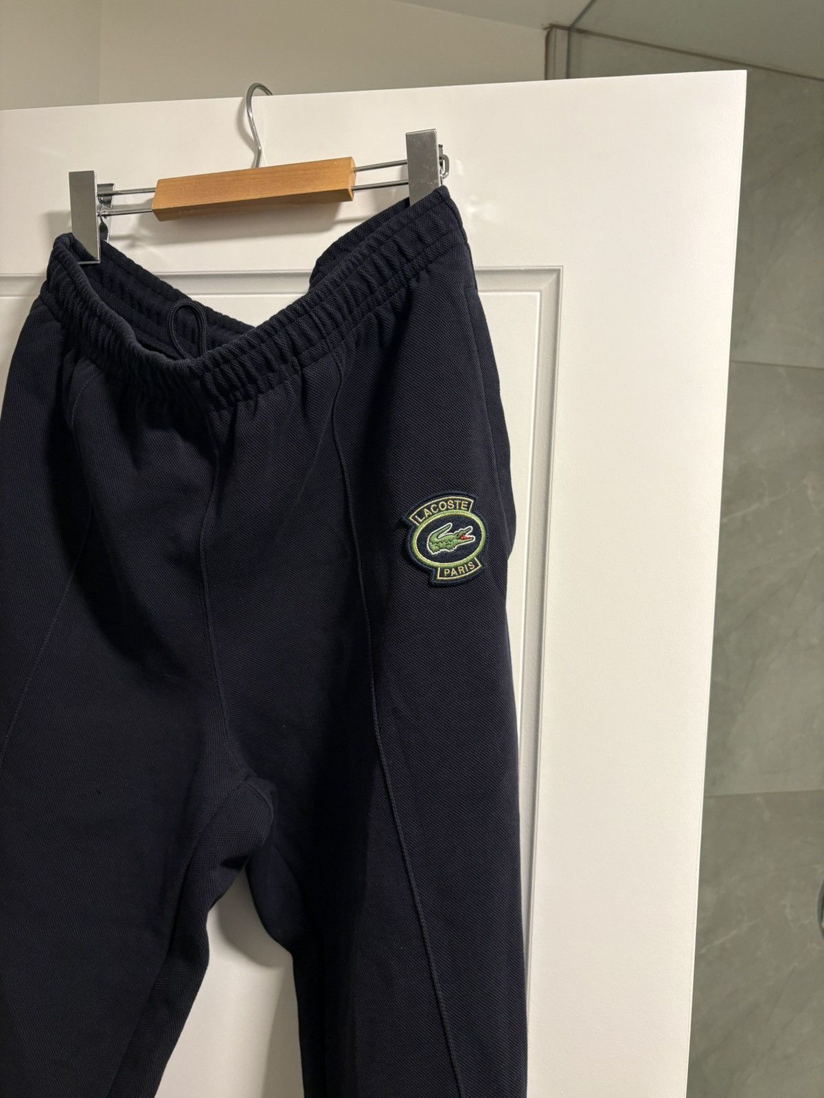 Lacoste Vintage Navy Lacoste Tapered Regular Fit Joggers Size US 30 / EU 46 - 2 Thumbnail