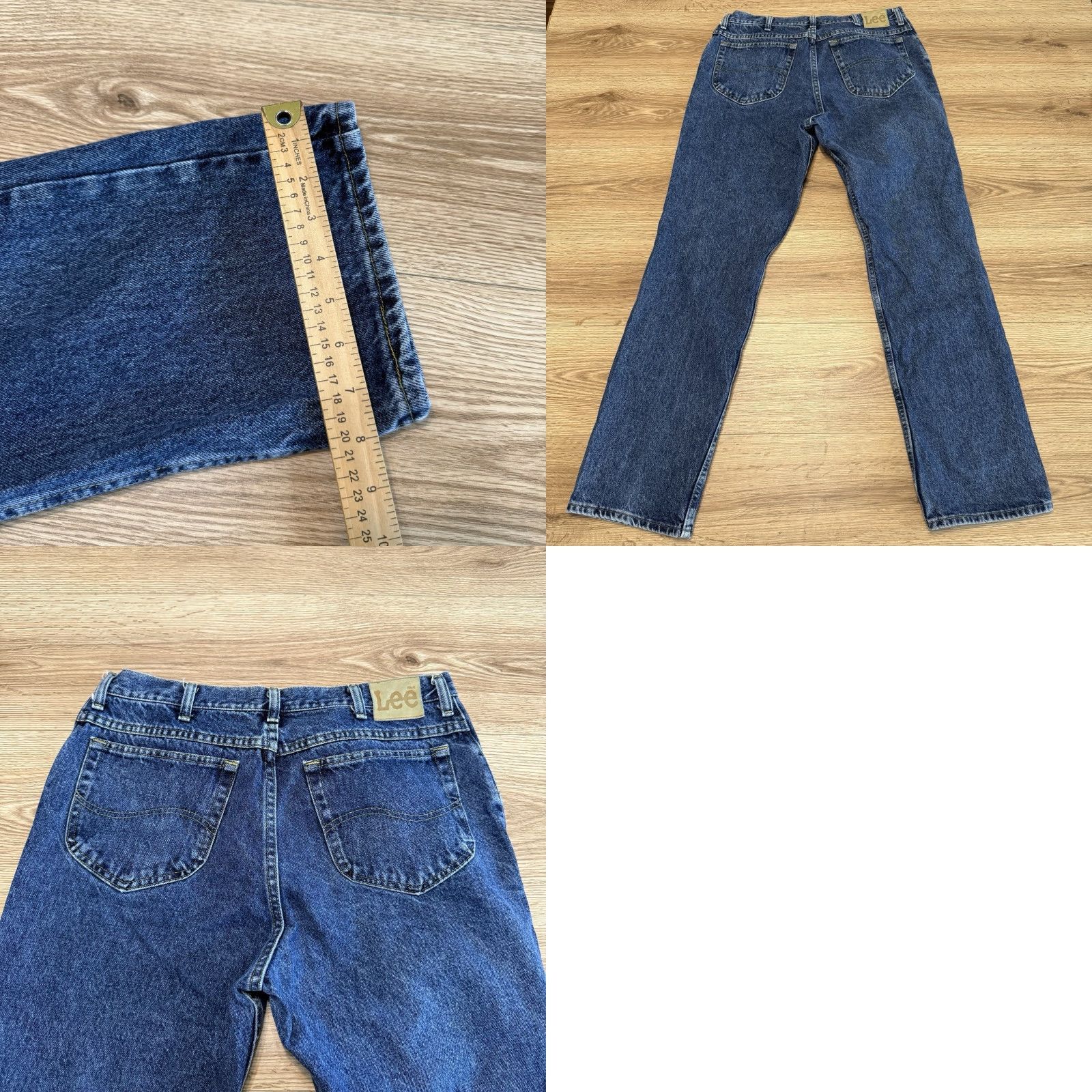 Lee VINTAGE Lee Jeans Men 38x32 Denim Straight Fit Cotton Zip Fly Blue 80s 90s Casual Size US 38 / EU 54 - 8 Thumbnail