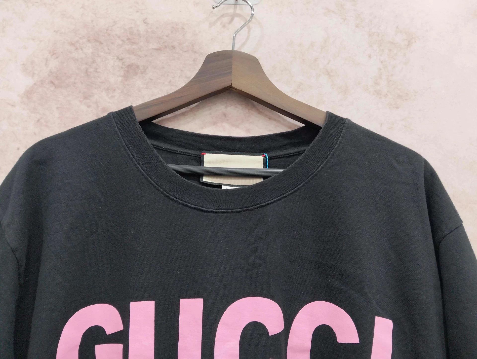 Gucci Gucci Black Logo Short Sleeve Tee L Size US L / EU 52-54 / 3 - 3 Thumbnail