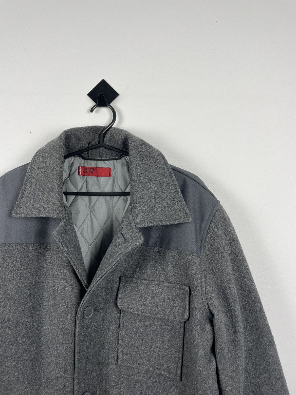 Japanese Brand × Levi's × Levi's Vintage Clothing Levi’s Red Tab Vintage Wool Work Jacket Grey Korea Coat Size US L / EU 52-54 / 3 - 9 Thumbnail
