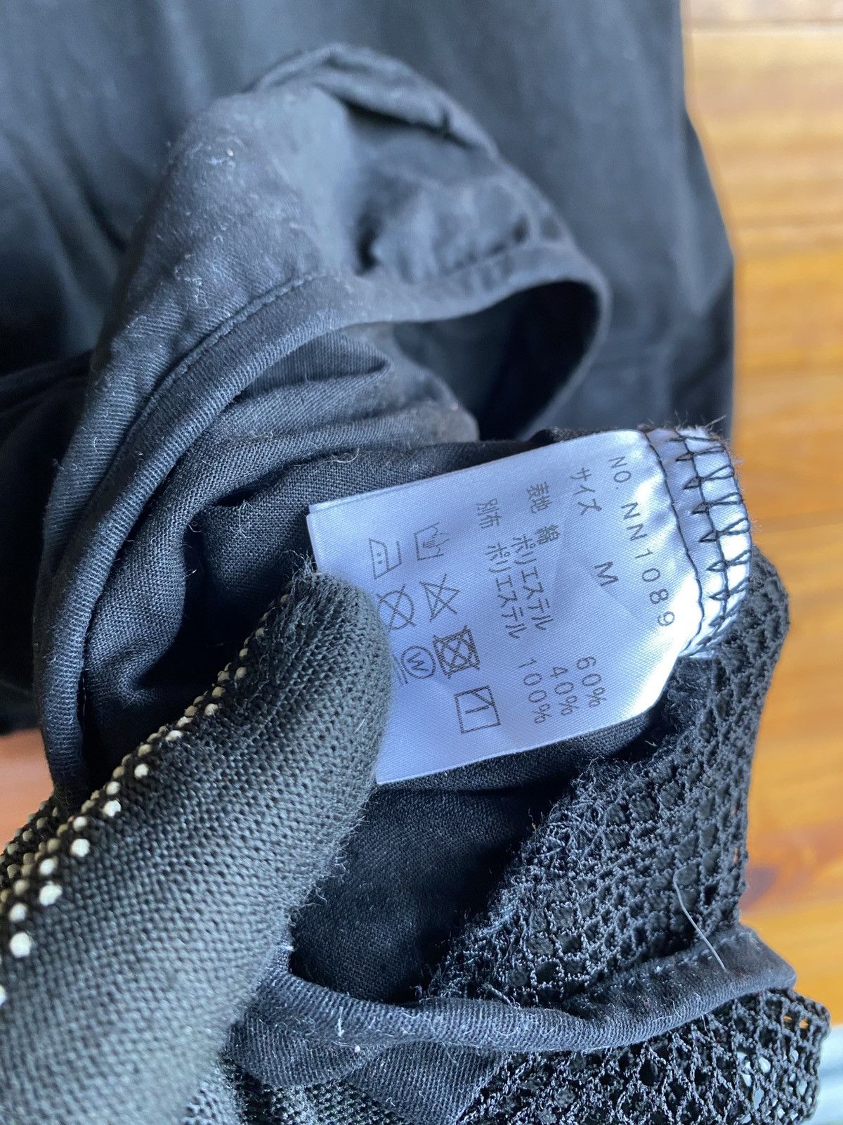 Japanese Brand Vintage GOGO Ninety Utility Vest Black Multi-Pocket Mesh Size US L / EU 52-54 / 3 - 9 Thumbnail