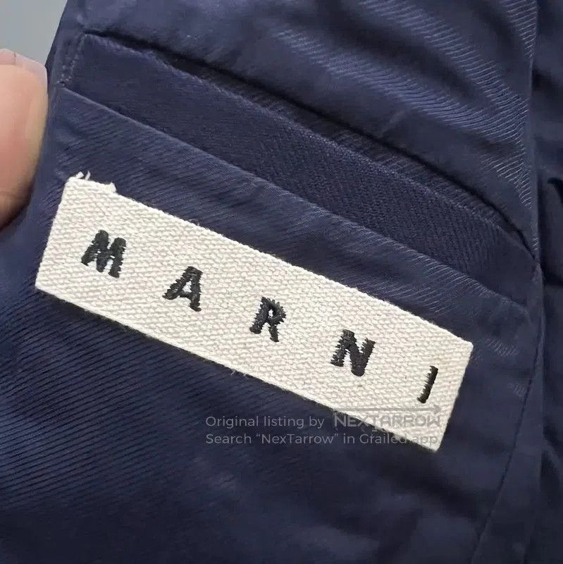 Marni Marni Navy Blue Cotton Long Sleeve Jacket . Size US M / EU 48-50 / 2 - 3 Thumbnail