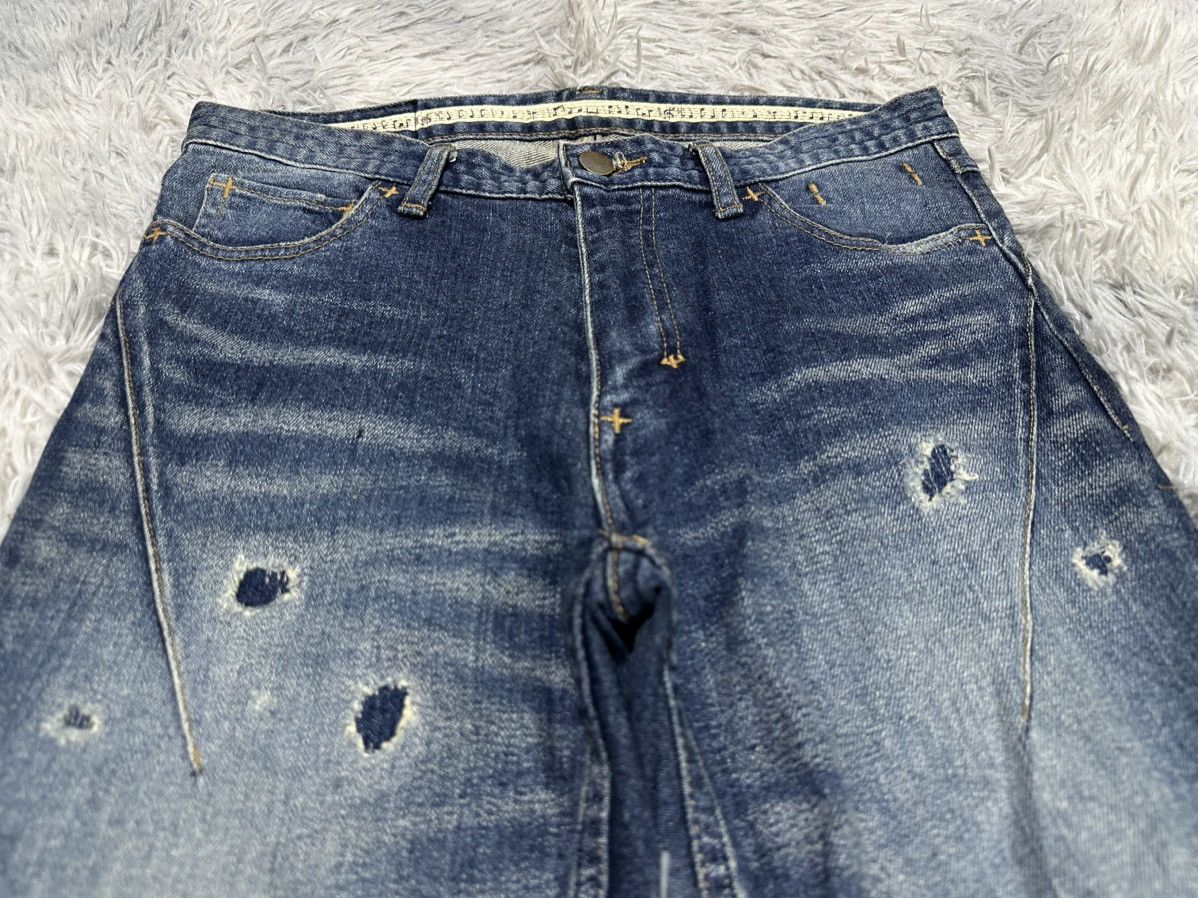 Number (N)ine 🔥Y2K 2000s Number (N)ine Note Denim Distressed Size US 30 / EU 46 - 4 Thumbnail