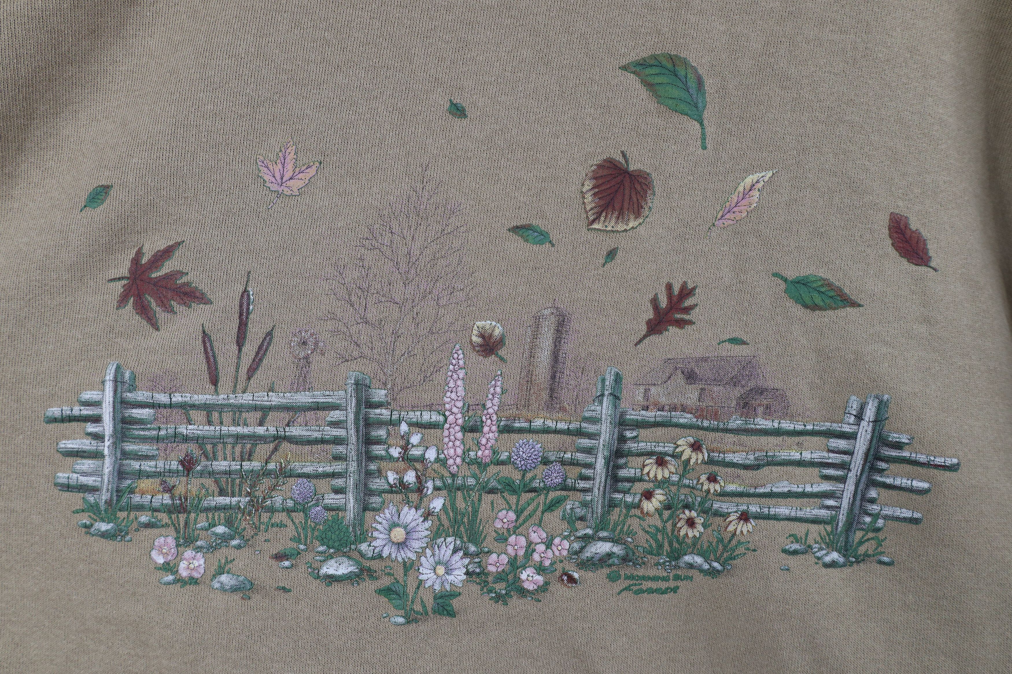 Vintage Vintage 90s Streetwear Autumn Country Sunflowers Sweatshirt Size XXL / US 16-18 / IT 52-54 - 11 Thumbnail