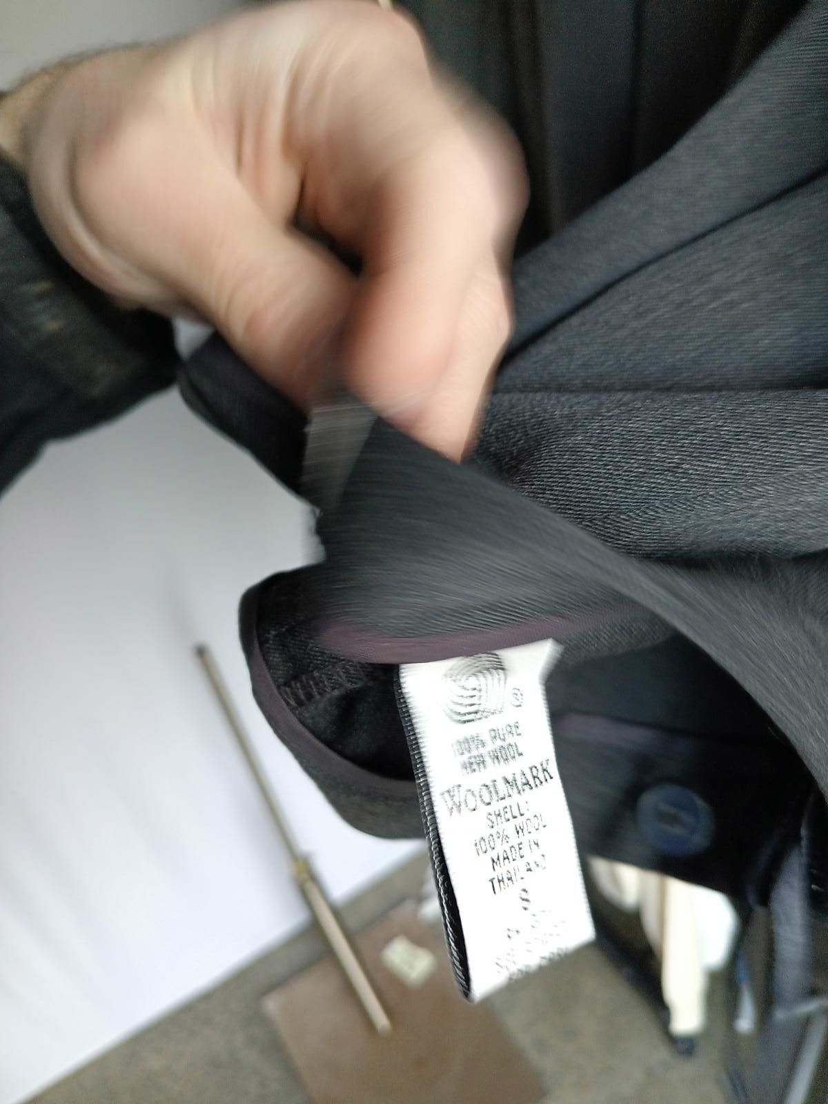 Designer Amanda Smith Petites Gray Blazer - Pure Wool Size L / US 10 / IT 46 - 6 Thumbnail