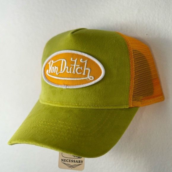 Von Dutch NWT VON DUTCH SHERBET CRUSH VELVET TRUCKER HAT Size ONE SIZE - 4 Thumbnail