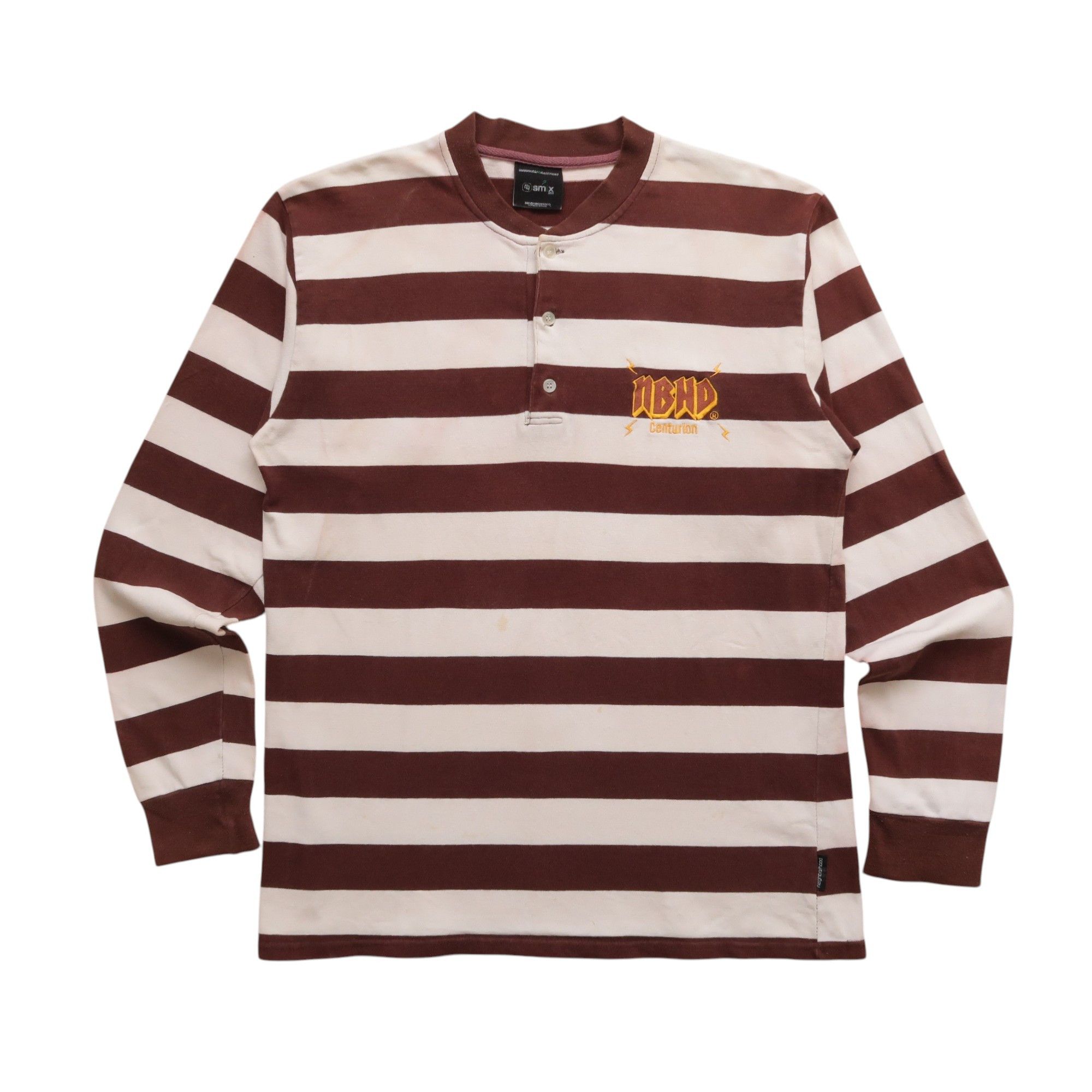 Neighborhood AW03 Neighborhood Jacquard Rugby Long Sleeve T-Shirt Size US L / EU 52-54 / 3 - 2 Thumbnail