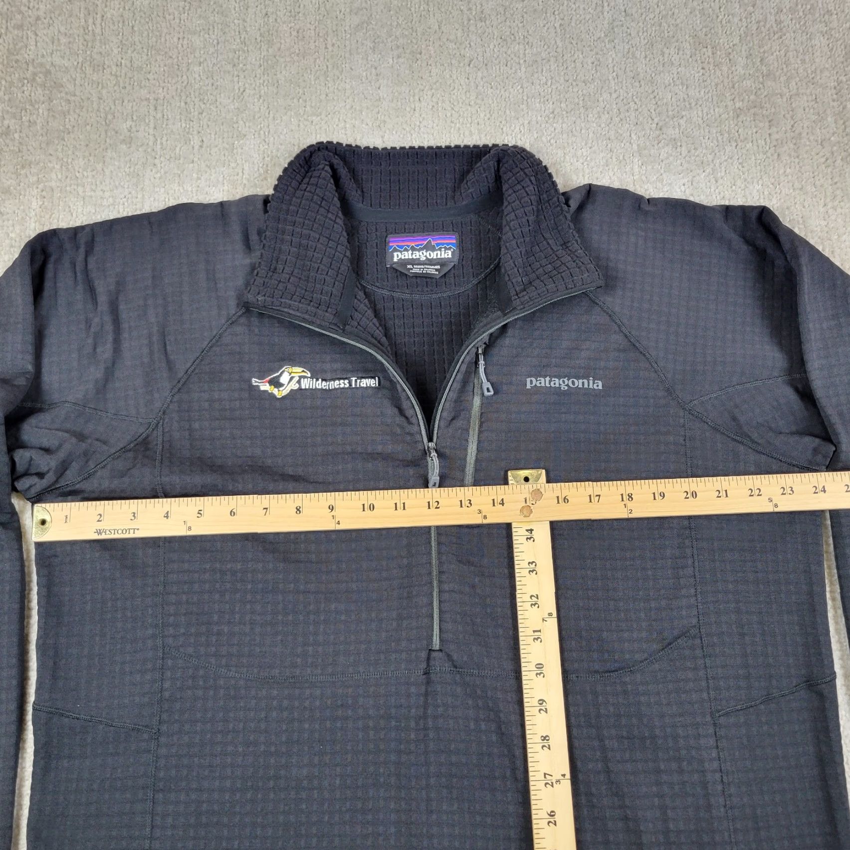 Patagonia Patagonia R1 Fleece Jacket Mens XL Black Thermal Full Zip Hiking Outdoor Jacket Size US XL / EU 56 / 4 - 4 Thumbnail