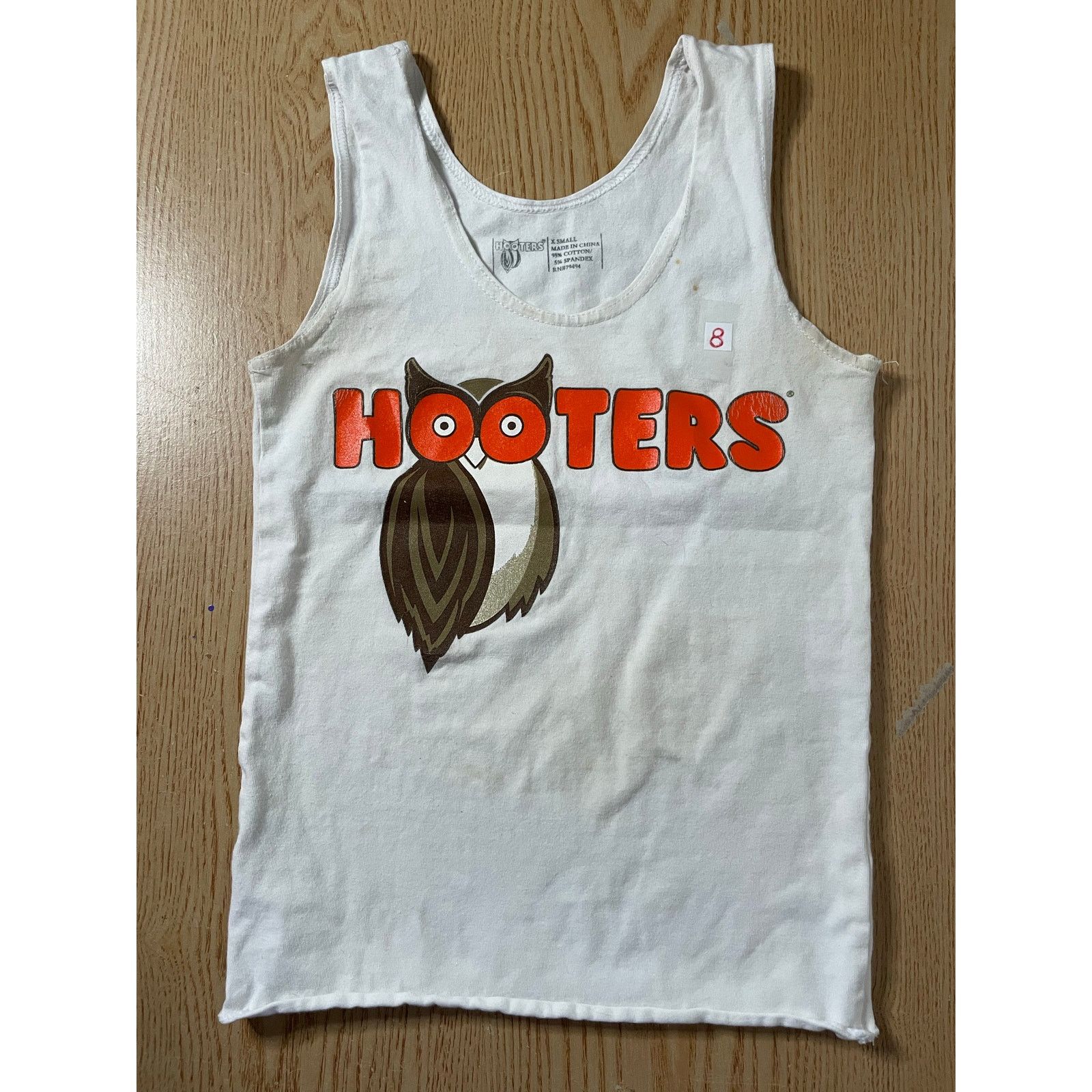Other B30-8 Hooters Girl Uniform Rare Vintage Tank White size Xs Size XS / US 0-2 / IT 36-38 - 1 Thumbnail