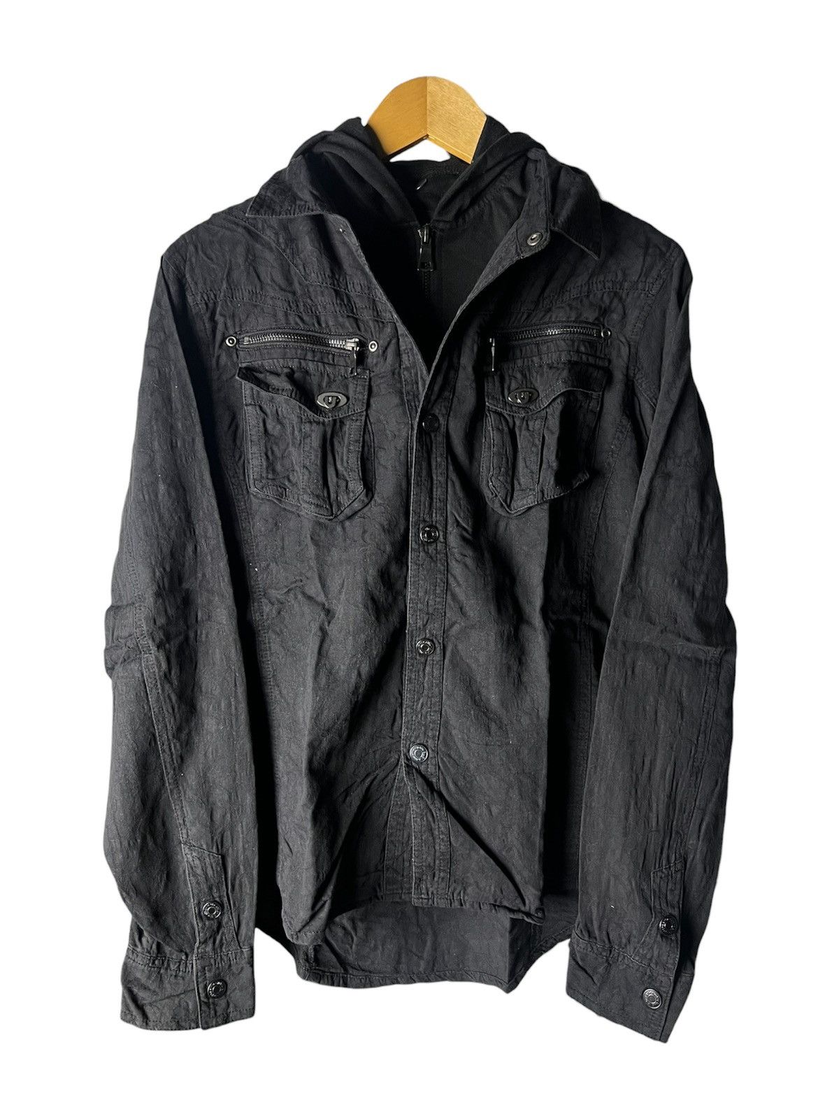 In The Attic In The Attic Double Layer Hoodie Jacket Iswn Lgb Vkei Style Size US M / EU 48-50 / 2 - 1 Thumbnail