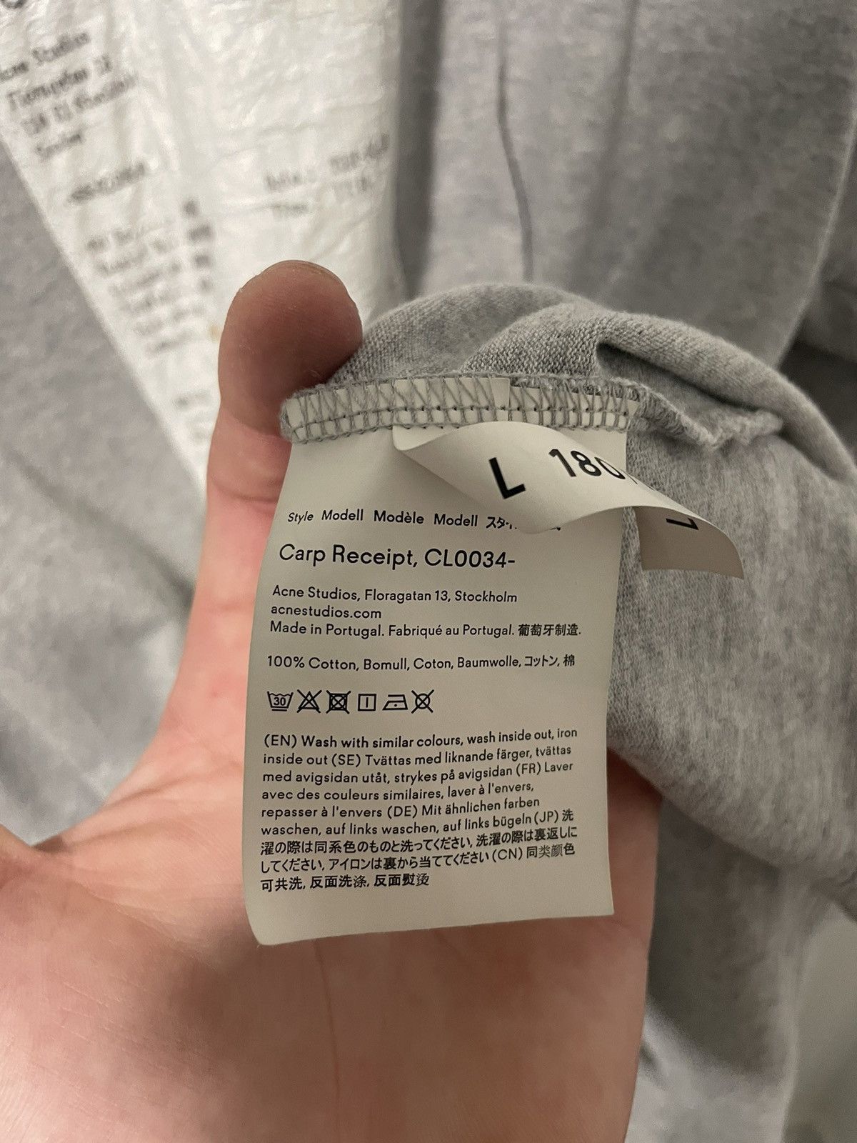 Acne Studios Acne Studios Blå Konst Crushed Receipt Long Sleeve Size US L / EU 52-54 / 3 - 3 Thumbnail