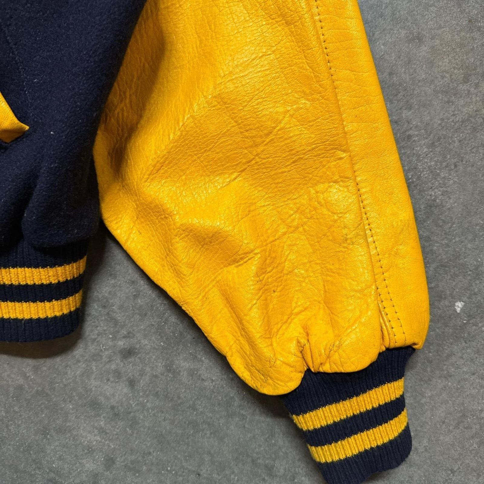 Vintage Vintage 90s Notre Dame Cooper Leather Varsity Jacket Size US XL / EU 56 / 4 - 8 Thumbnail