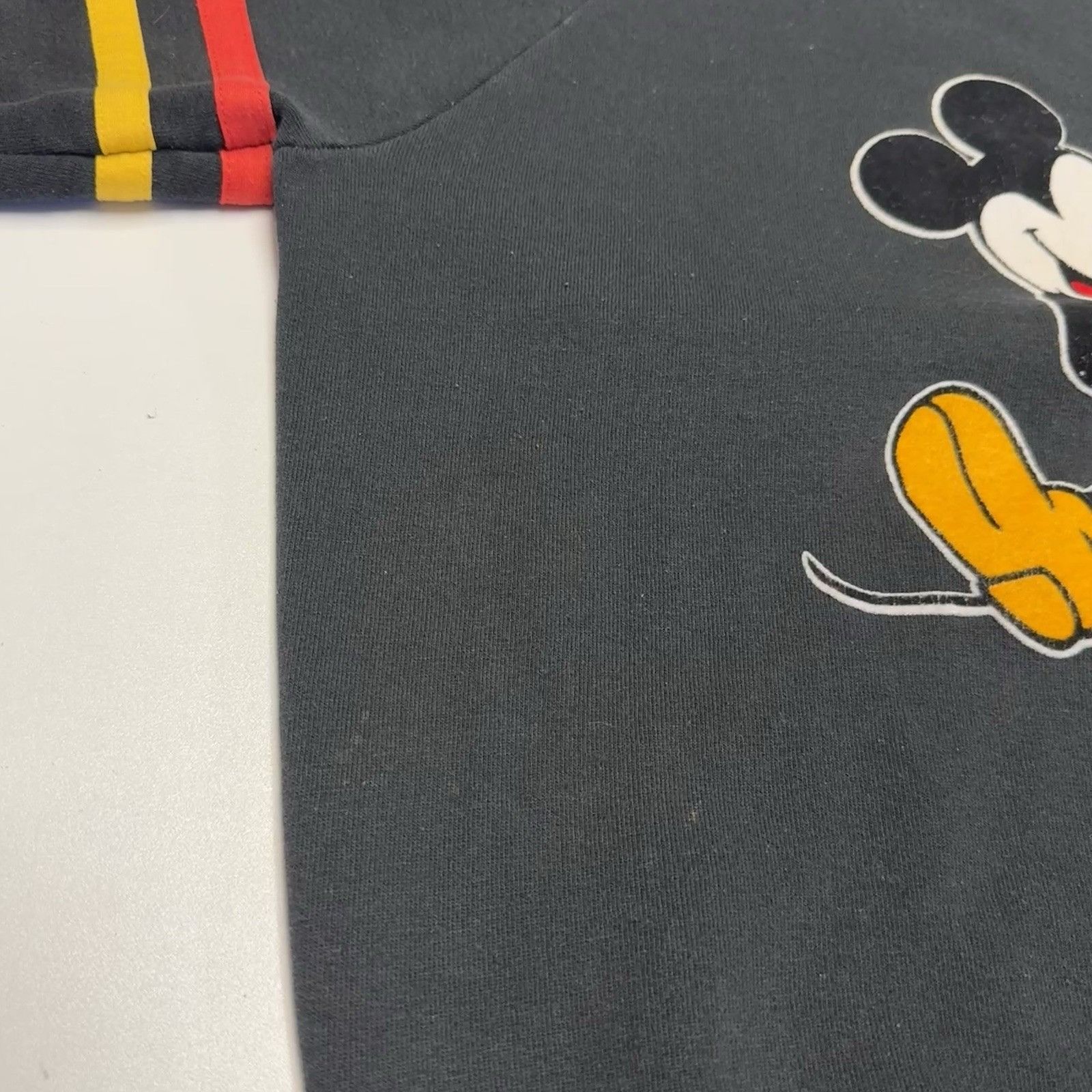 Disney Vintage 80s Disney Mickey Mouse Sweatshirt Mens Large Black Size US L / EU 52-54 / 3 - 5 Thumbnail