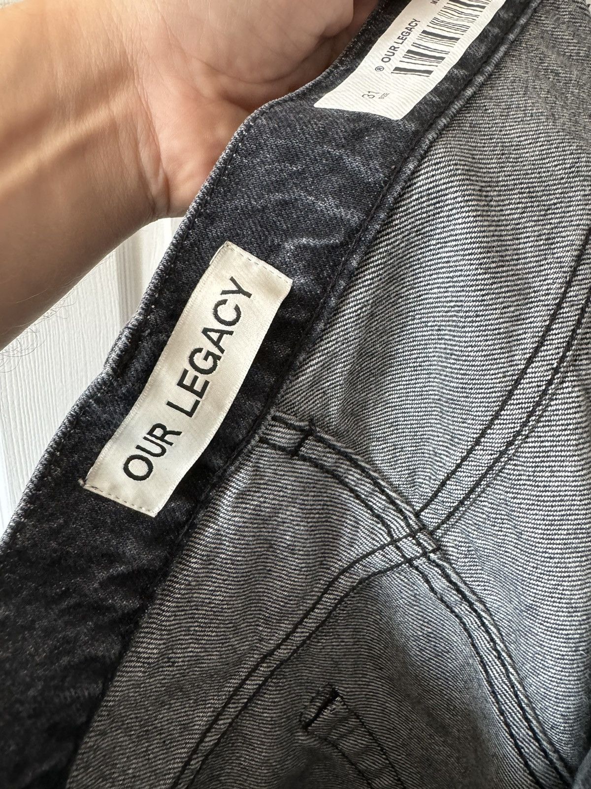 Our Legacy Our Legacy Third Cut Black Slash Denim Size US 31 - 9 Thumbnail