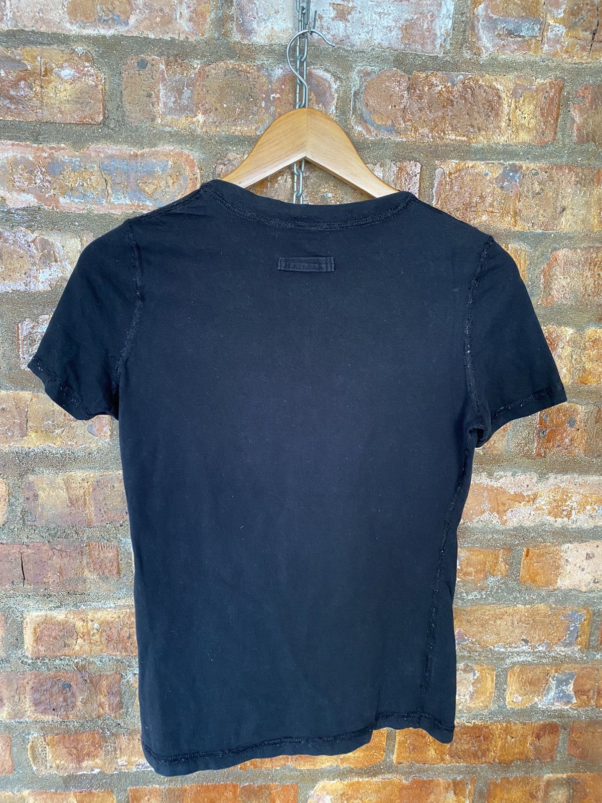Jean Paul Gaultier 1990s JPG velvet logo tee Size S / US 4 / IT 40 - 10 Thumbnail