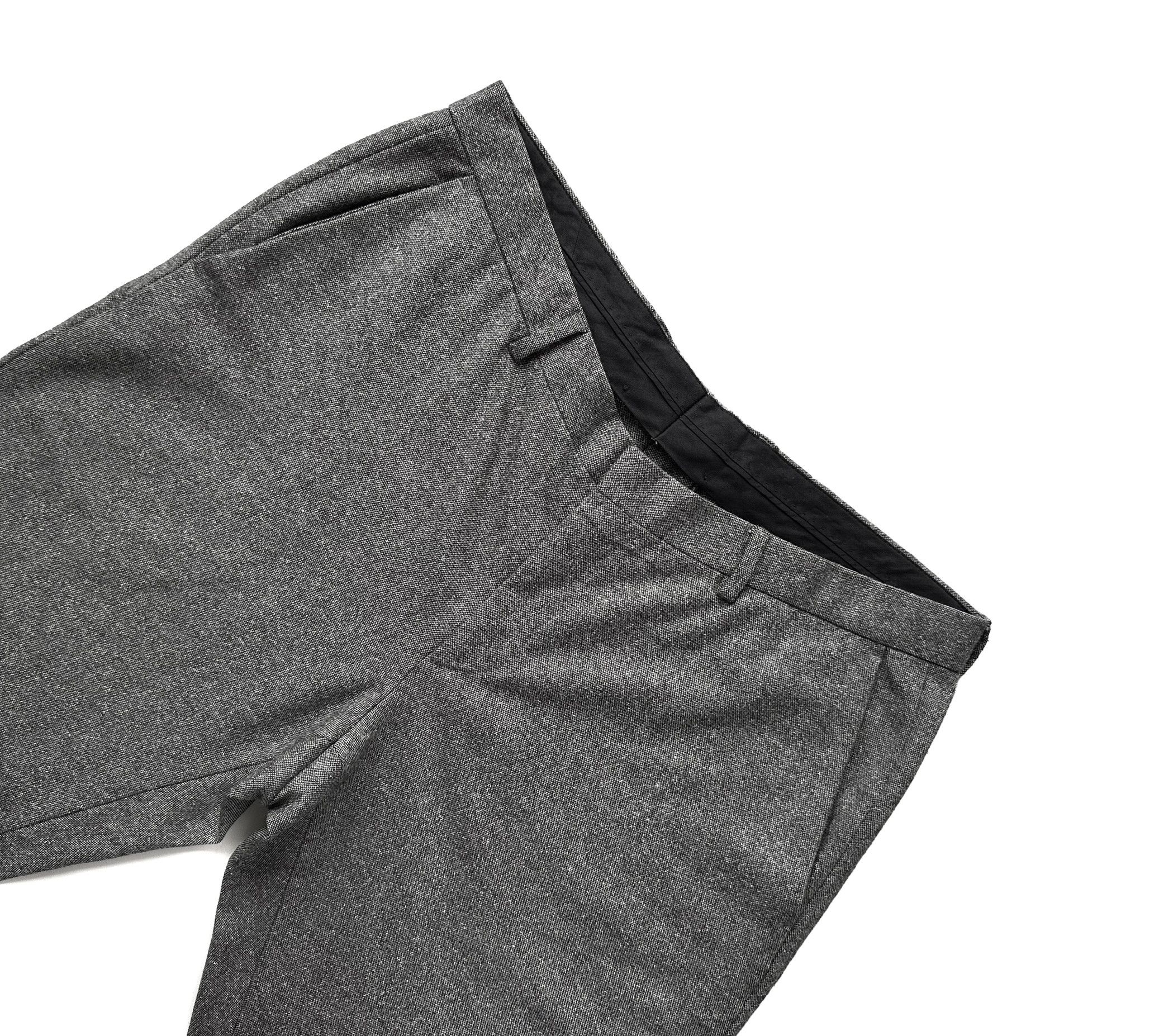 Hugo Boss Hugo Boss grey melange wool trousers Size US 36 / EU 52 - 3 Thumbnail