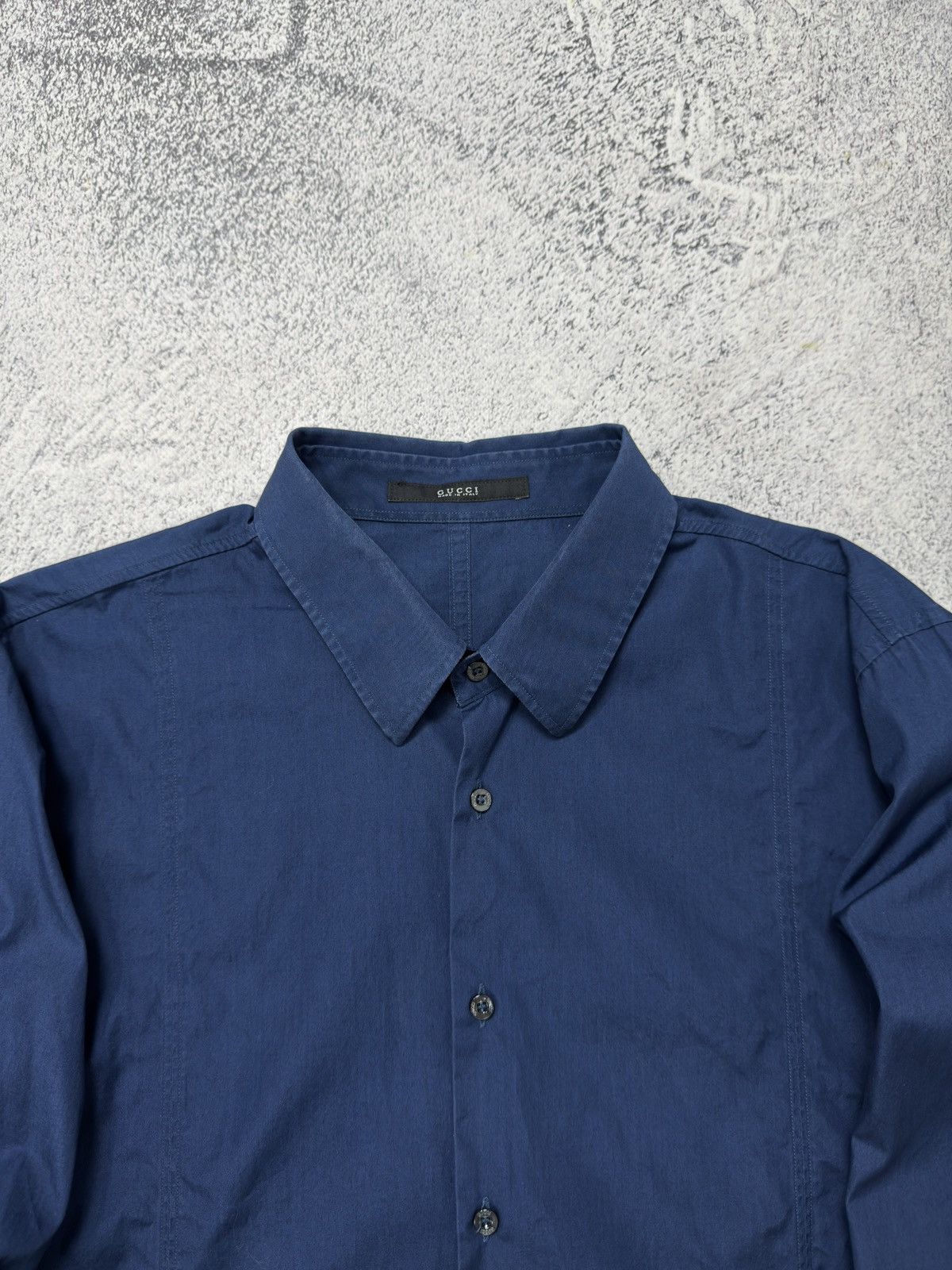 Gucci Gucci Skinny Fit Men's Button Up Long Sleeve Shirt Size US M / EU 48-50 / 2 - 7 Thumbnail