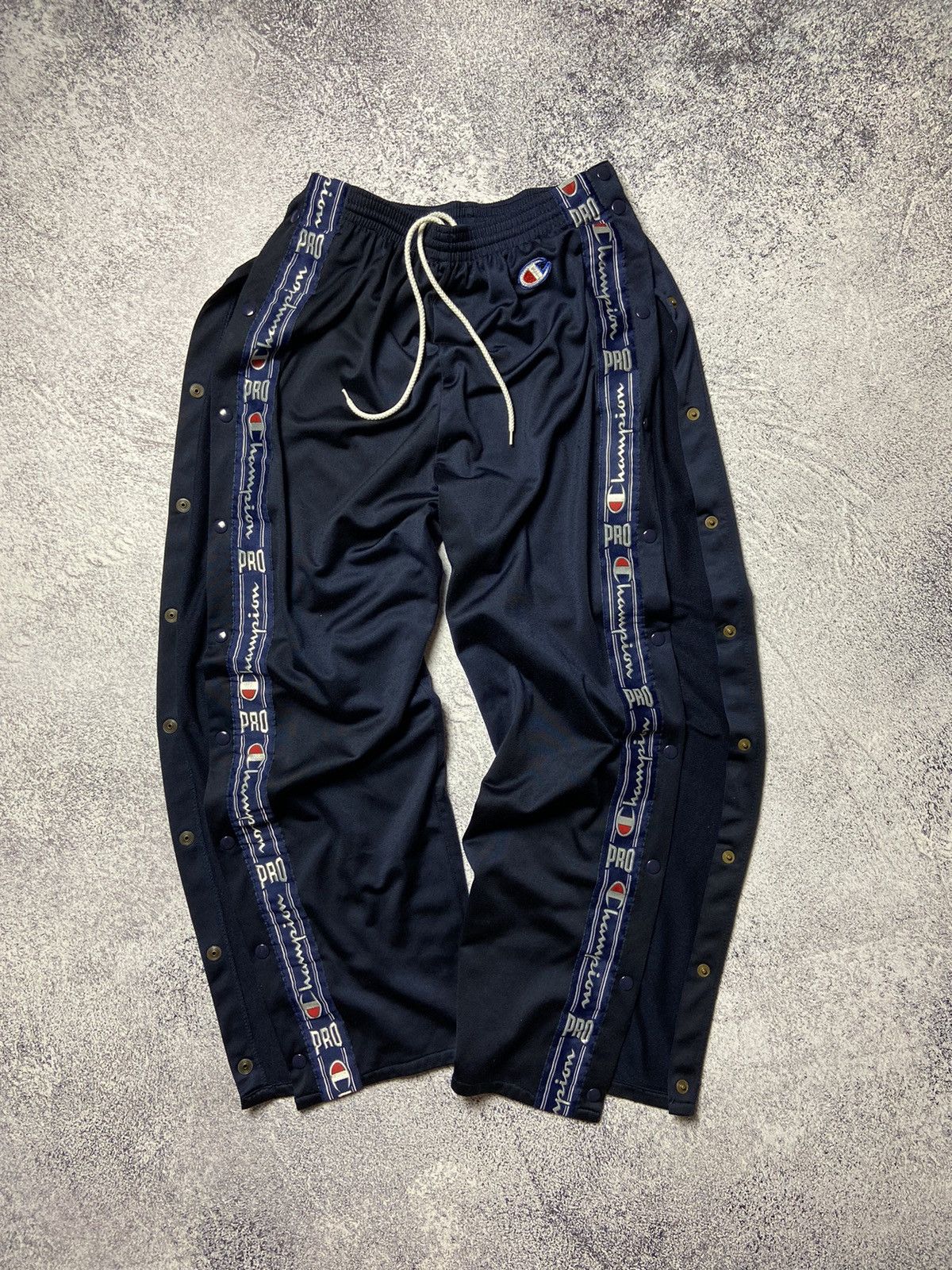 Champion Vintage Champion Sweatpants Logo Stripes Hype Street Style Size US 30 / EU 46 - 11 Thumbnail