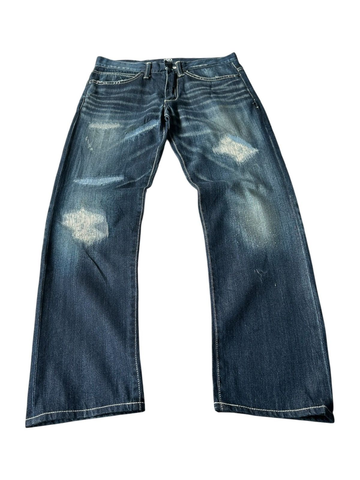 Wtaps 11SS - WTAPS '' Who Dares Wins '' trashed denim jeans Size US 32 / EU 48 - 3 Thumbnail