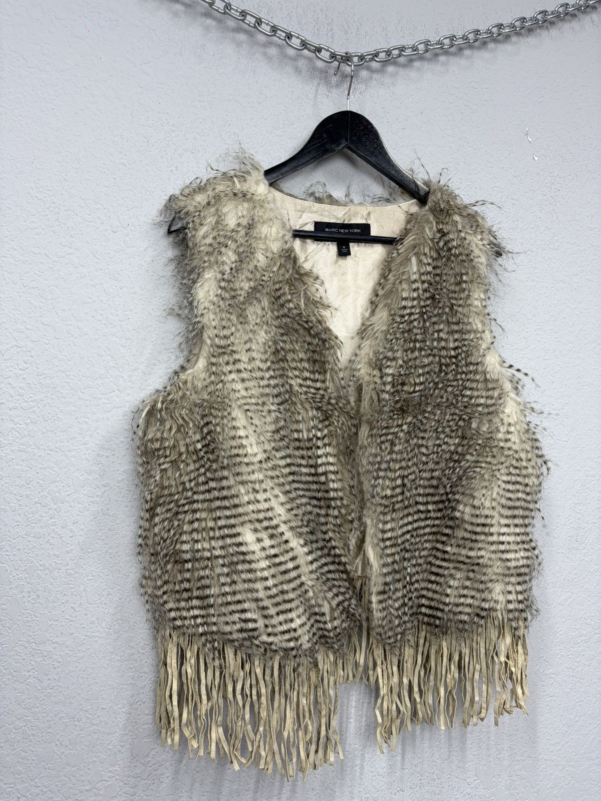 Le Grande Bleu (L.G.B.) Fur Vest with Fringe LGB Rick Owens Y2K Archive Aesthetic Size US M / EU 48-50 / 2 - 2 Thumbnail
