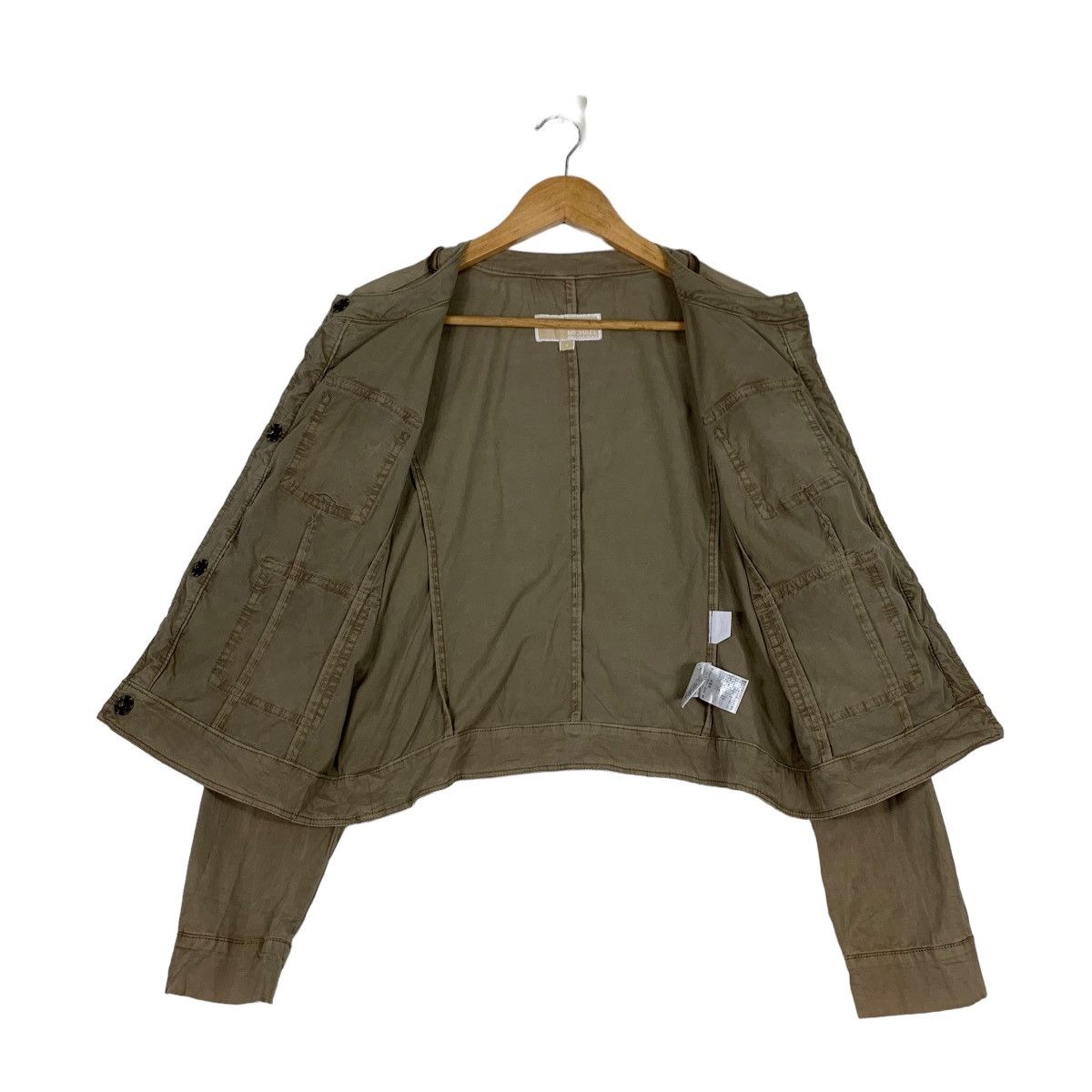 Michael Kors MICHAEL KORS Japan Four Pocket Cotton Crop Jacket #1157-C53 Size M / US 6-8 / IT 42-44 - 9 Thumbnail