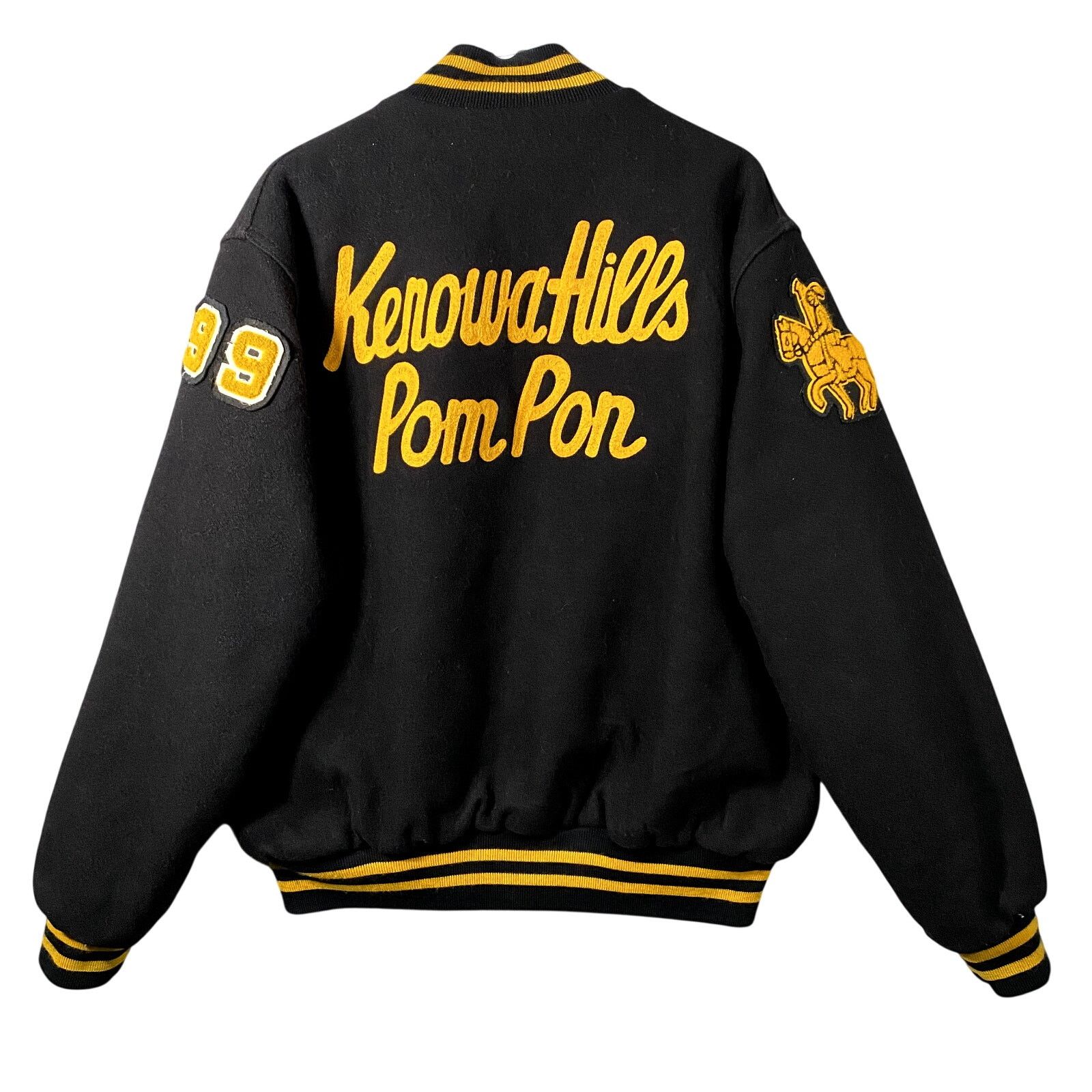 Other Varsity Letterman Jacket Kenowa Hills Pom Michigan Wool XL Size US XL / EU 56 / 4 - 4 Thumbnail