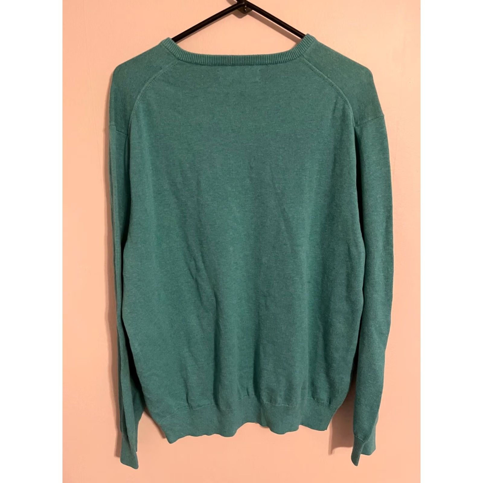 J.Crew J. Crew Sweater Mens XL Green Teal Pullover Long Sleeve V-Neck XLarge Size US XL / EU 56 / 4 - 3 Thumbnail