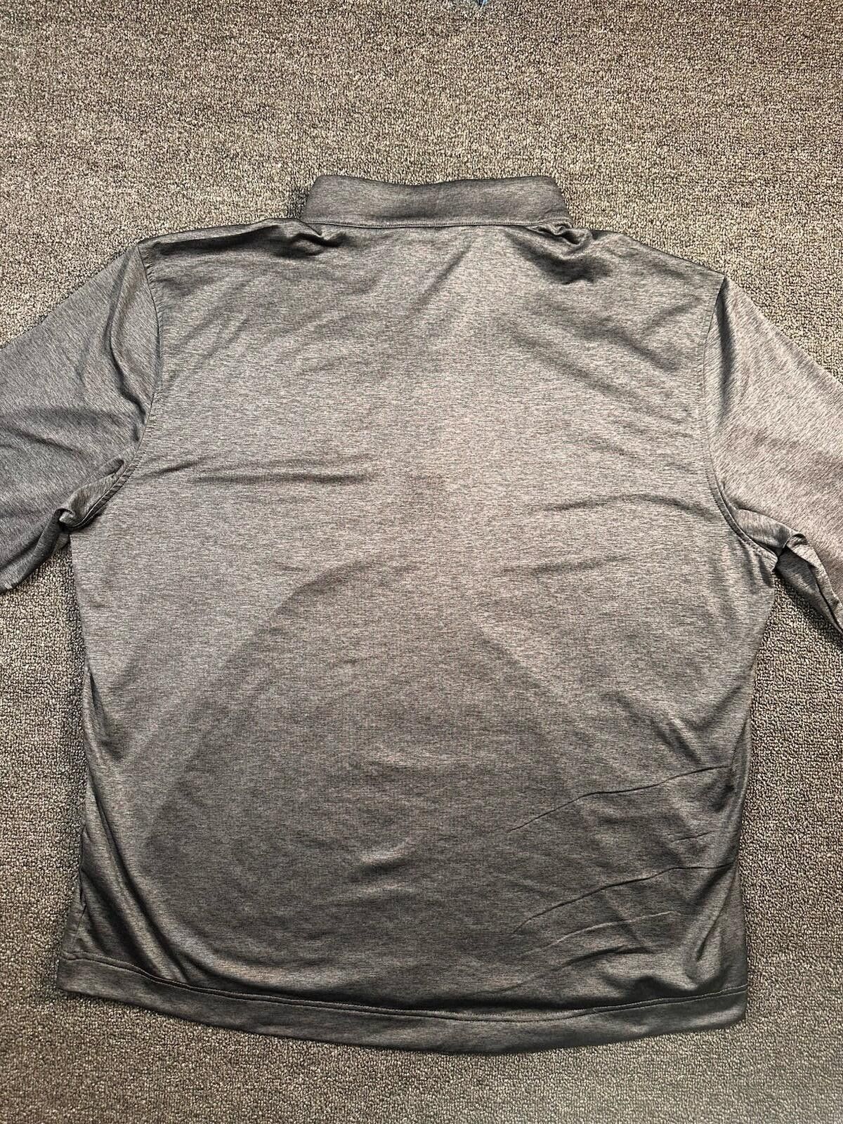 Greg Norman Greg Norman Men's Dark Gray 1/4 Zip Collared Polo XXL Size US XXL / EU 58 / 5 - 5 Thumbnail