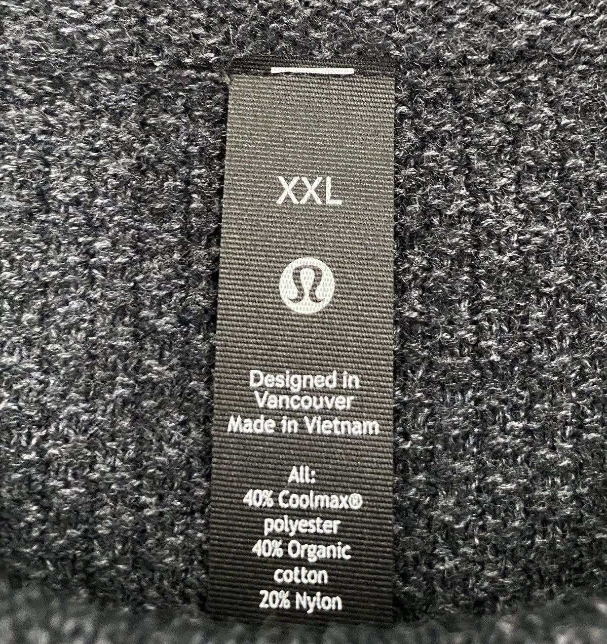 Lululemon New Lululemon Textured Knit Crewneck Heathered Black Sweater Size US XXL / EU 58 / 5 - 4 Thumbnail