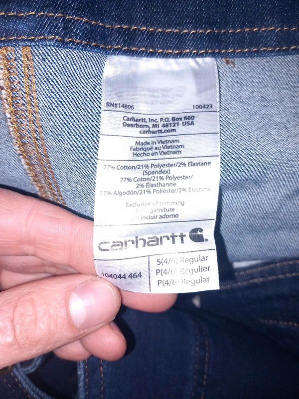 Carhartt New Carhartt rugged flex dungarees navy jeans BNWT size S Size 32" / US 10 / IT 46 - 7 Thumbnail
