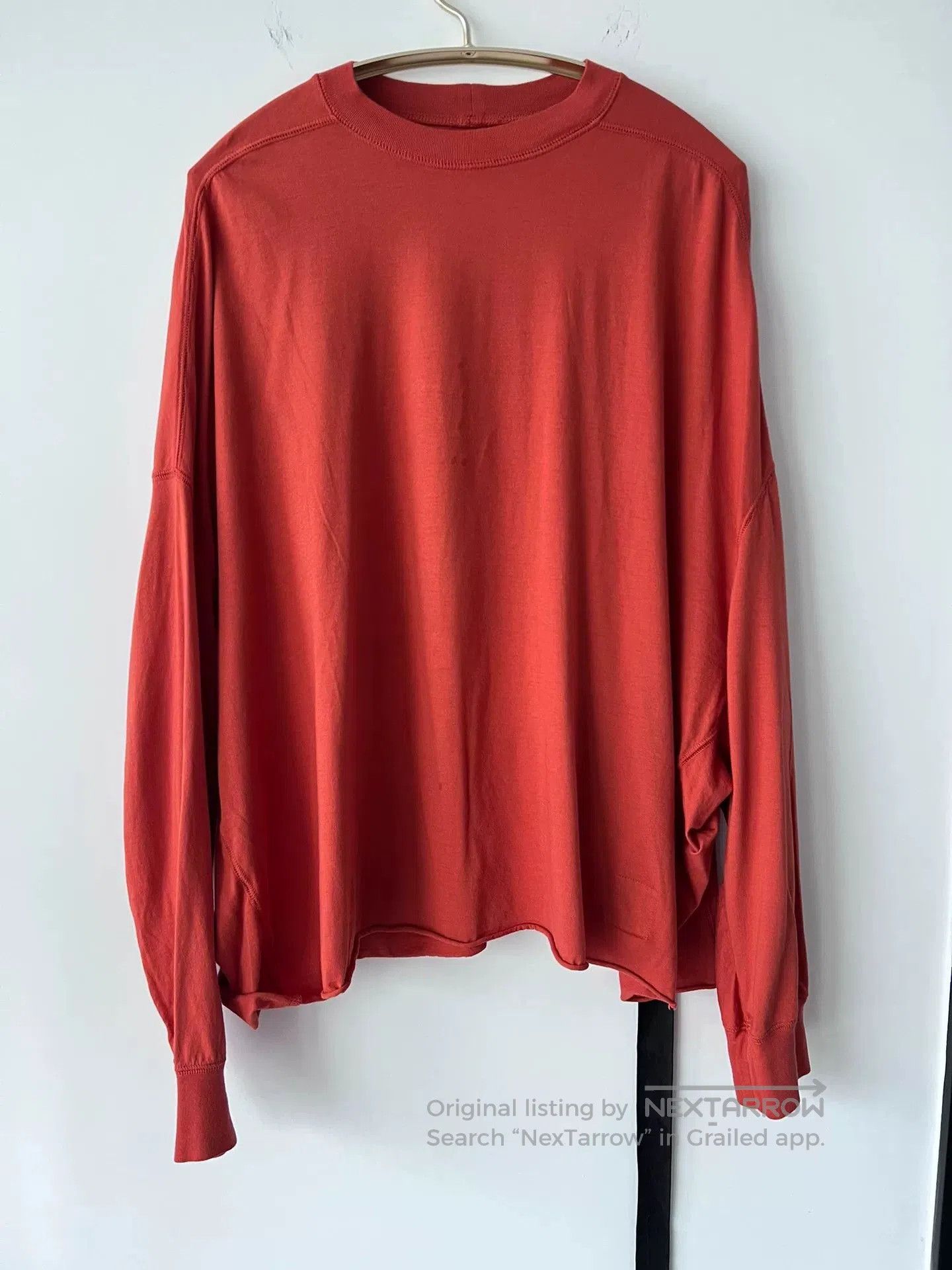 Rick Owens Drkshdw rick owens drkshdw red long sleeve sweatshirt. Size US M / EU 48-50 / 2 - 1 Thumbnail
