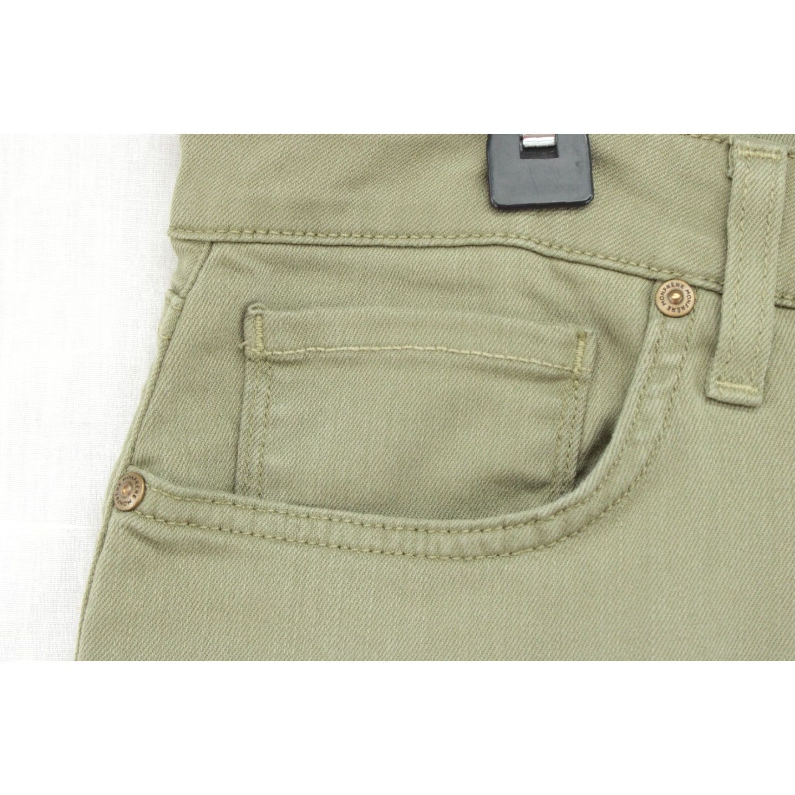 MONFRERE MONFRERE Brando Slim Jeans Men's 34 Green Stretch Modern Mid Rise Street Wear Shirt Size US 34 / EU 50 - 4 Thumbnail