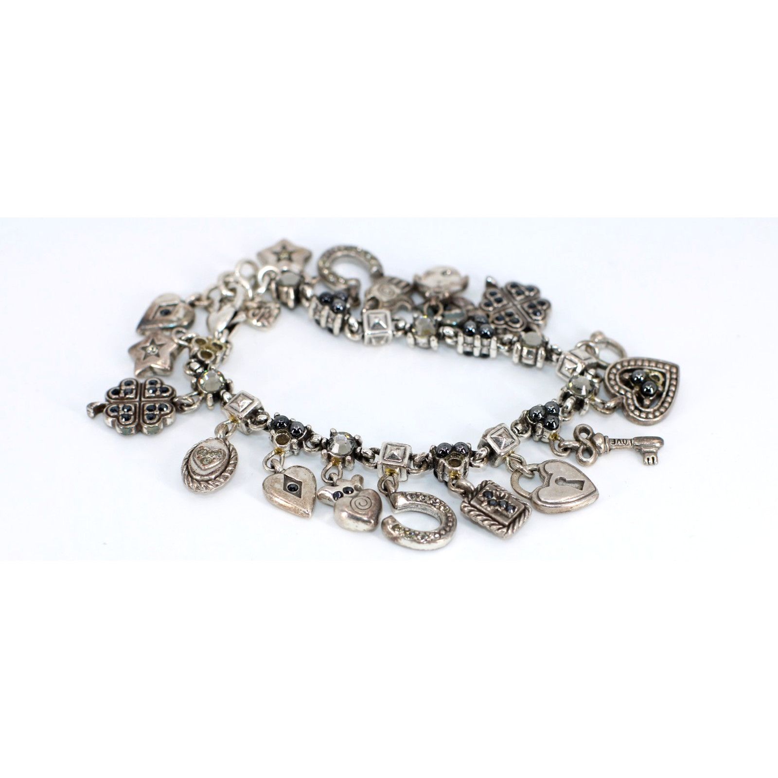 Brighton BRIGHTON Survivor Statement Chunky Chain Heal Charm Bracelet Size ONE SIZE - 5 Thumbnail