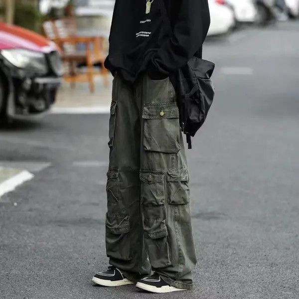 VIBE Workwear Pants Green Loose Street Size US 32 / EU 48 - 6 Thumbnail