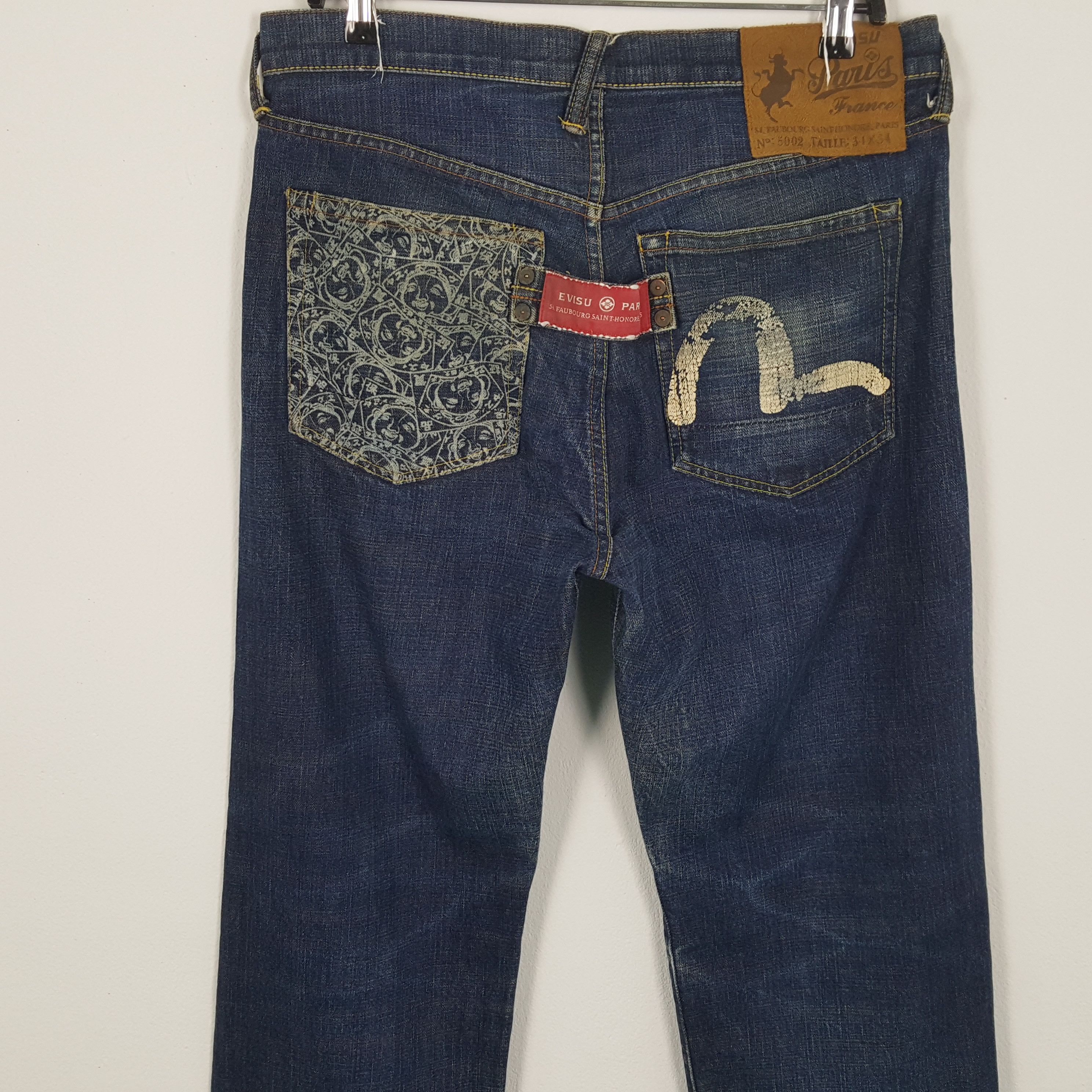 Japanese Brand × Vintage EVISU Japanese Brand Streetwear Custom Daicock Jeans Size US 34 / EU 50 - 5 Thumbnail