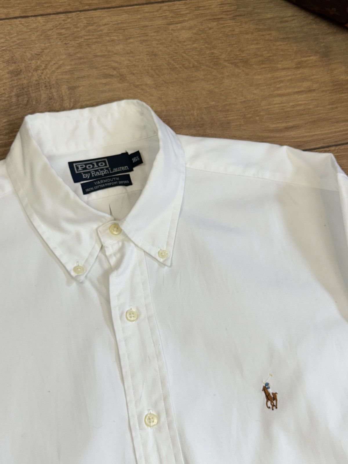 Polo Ralph Lauren White shirt Polo Ralph Lauren Oxford original old money item Size US XL / EU 56 / 4 - 2 Thumbnail