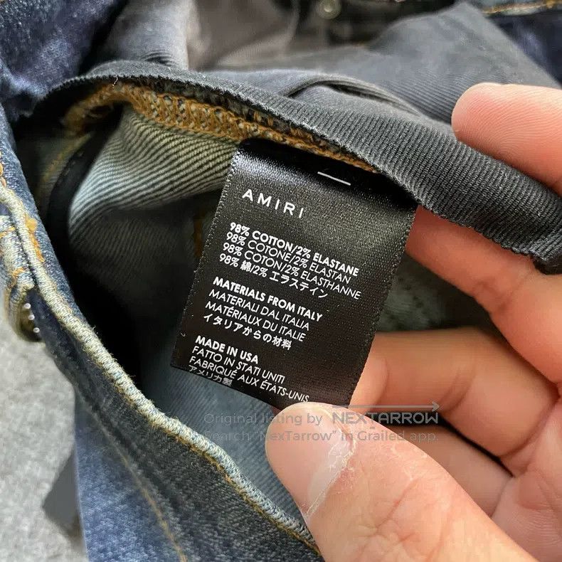 Amiri Amiri Size 32 Washed denim jeans with holes Size US 32 / EU 48 - 6 Thumbnail