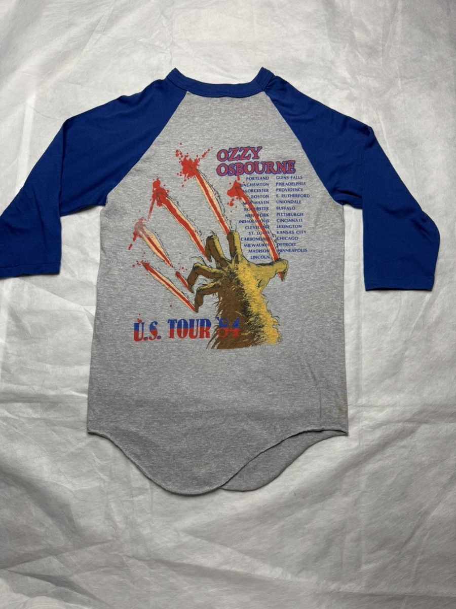 Ozzy Osbourne 1984 Ozzy Osbourne Bark at the Moon Tour Raglan VTG Size US M / EU 48-50 / 2 - 2 Thumbnail