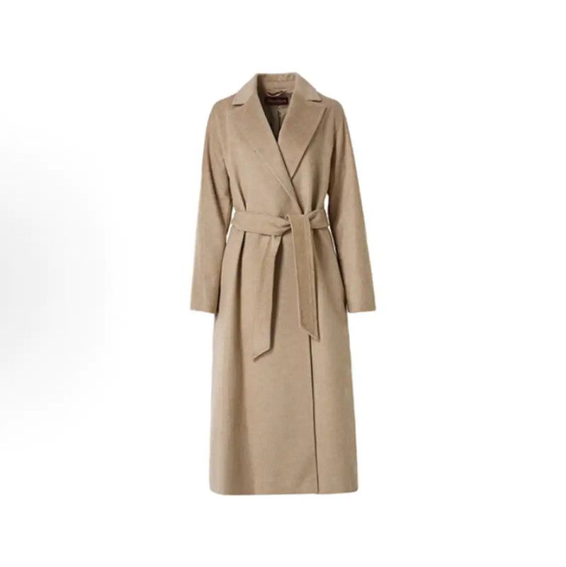 Max Mara MaxMara Khaki Women's Coat Size L 0089 Size L / US 10 / IT 46 - 1 Thumbnail