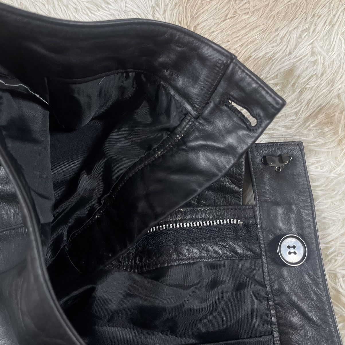 Yohji Yamamoto INED - Yohji Yamamoto Leather Skirt Size 26" / US 2 / IT 38 - 5 Thumbnail