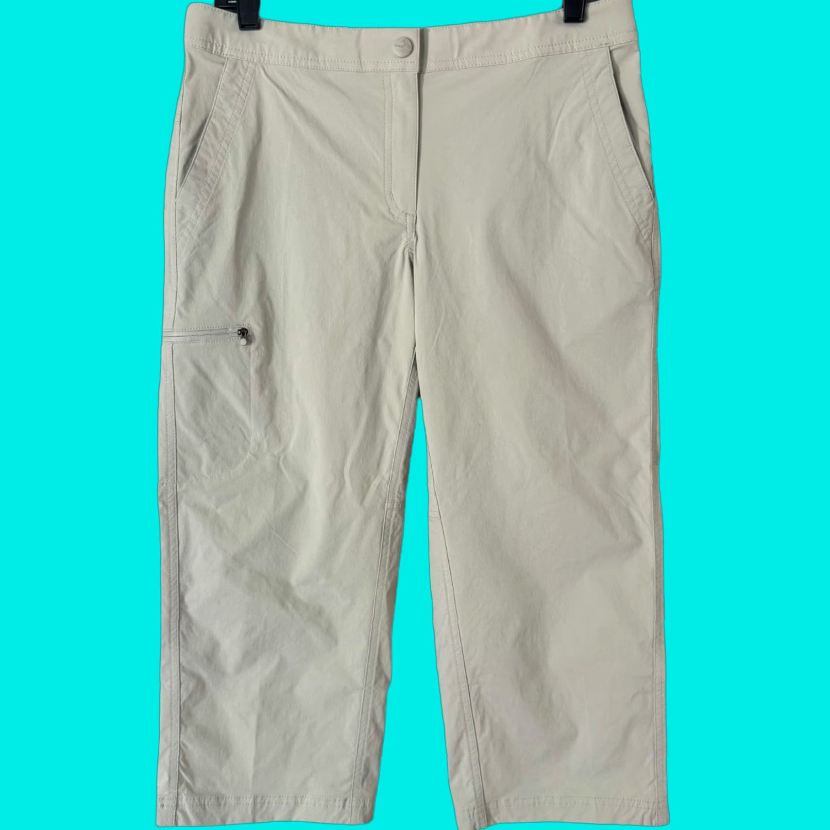 Vintage L.L. Bean Tropicwear Cargo Capri Pants Beige Women's 8 Hiking Trekking Outdoors Size 30" / US 8 / IT 44 - 1 Thumbnail