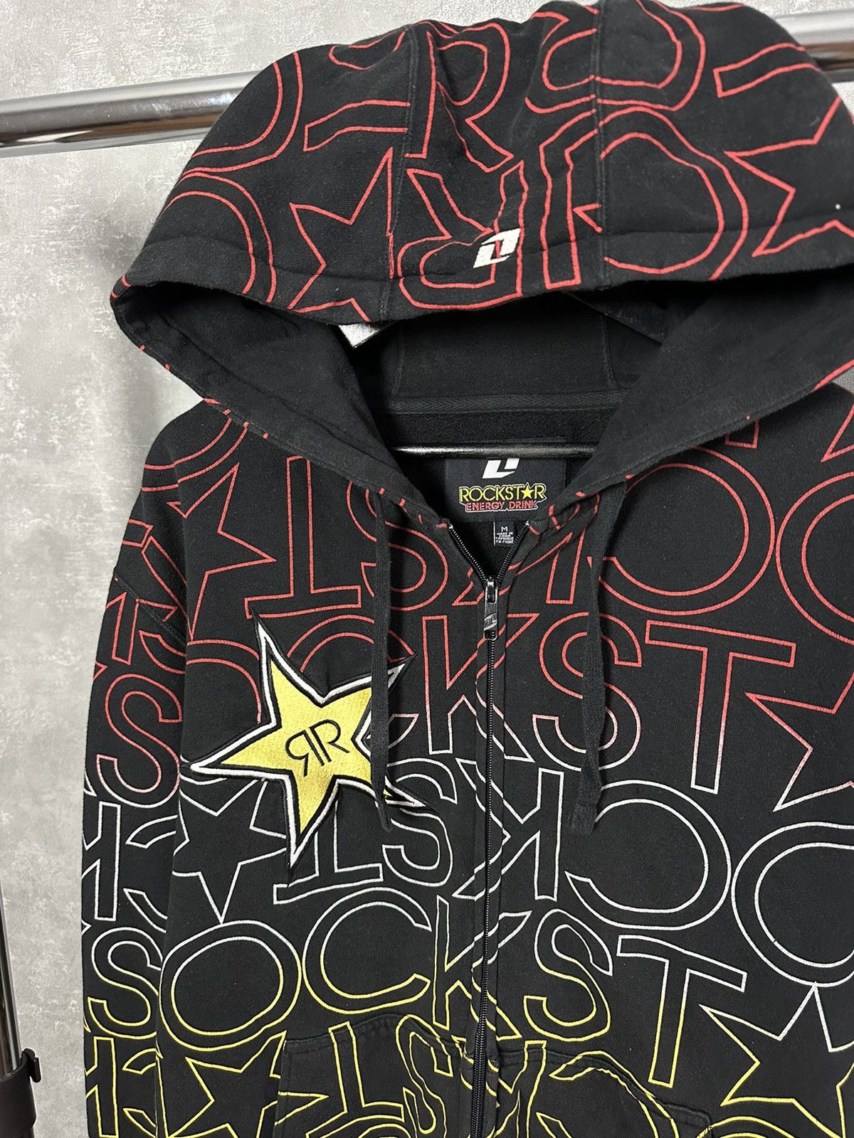 Rockstar Games × Vintage Rockstar Vintage Monogram Logo Full Zip Cotton Hoodie Size US L / EU 52-54 / 3 - 5 Thumbnail