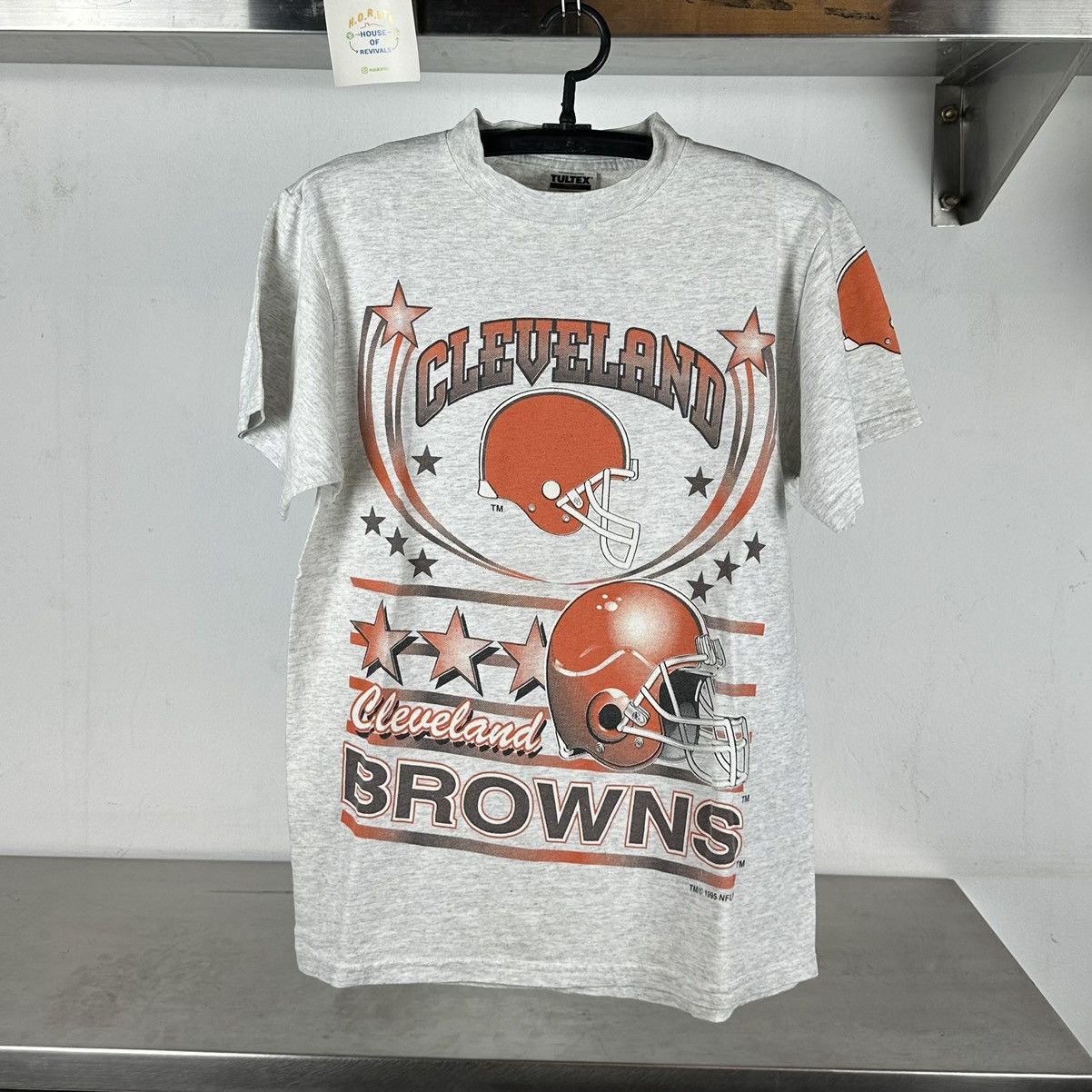 NFL × Tultex × Vintage Vintage 1995 Cleveland Browns Football NFL T-shirt Size US M / EU 48-50 / 2 - 1 Thumbnail