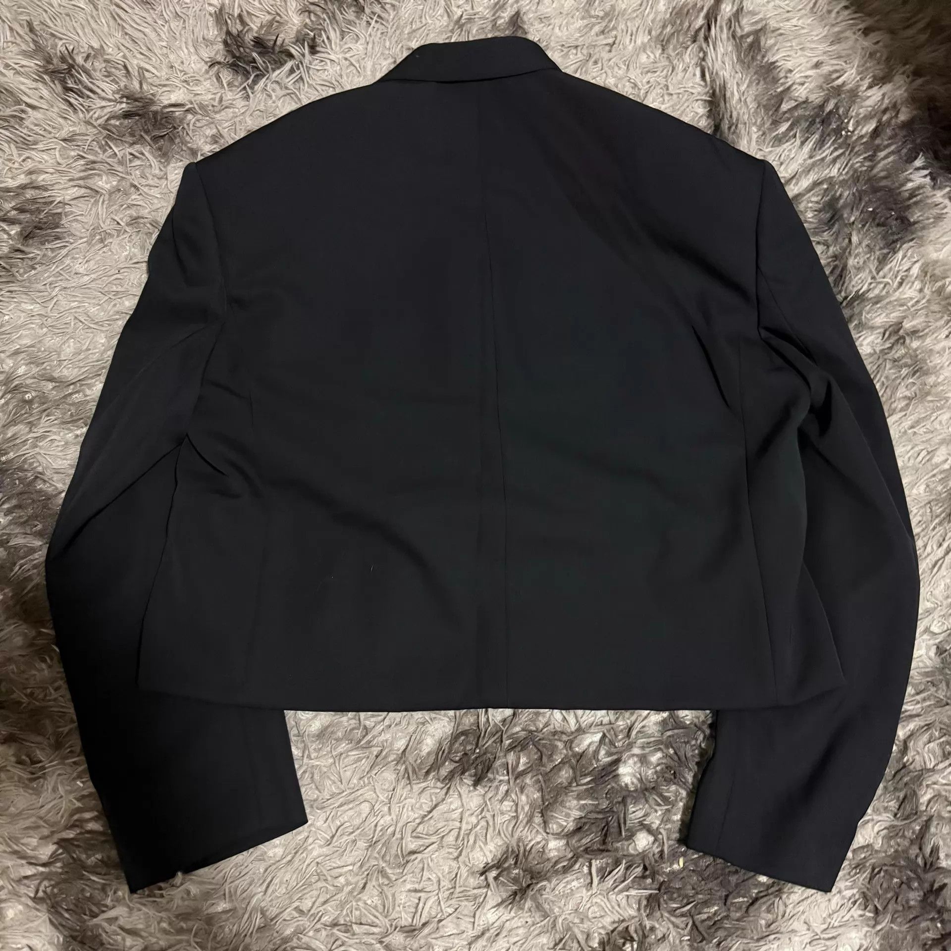 Balenciaga Balenciaga Classic Black Folded Double-Breasted Blazer Size US M / EU 48-50 / 2 - 2 Thumbnail