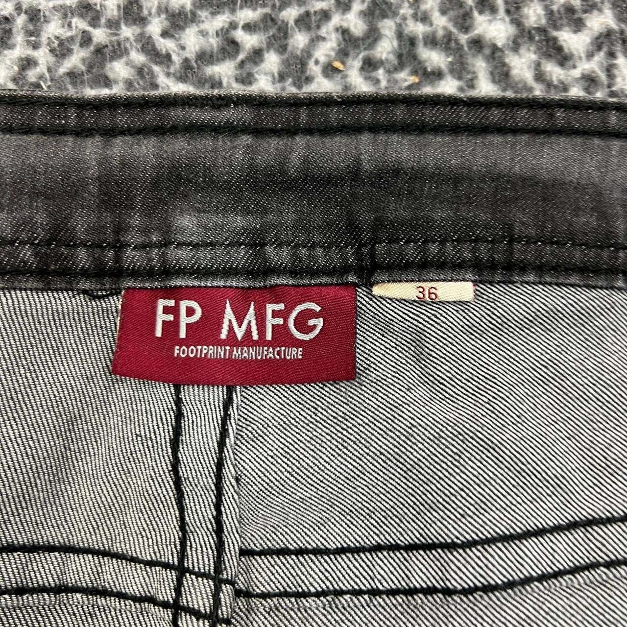 Other Footprint Manufacture Jeans Men 36x33 Black Denim Pants Size US 36 / EU 52 - 8 Thumbnail