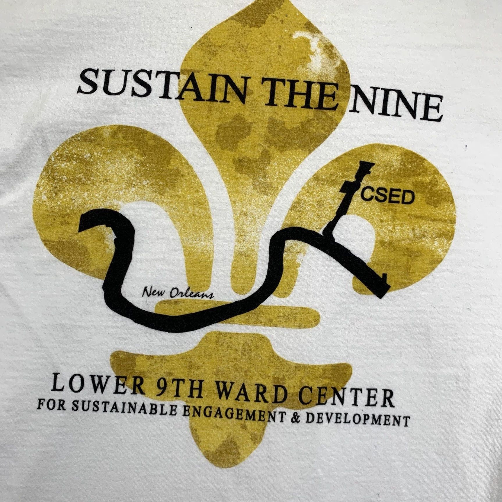 Vintage VINTAGE New Orleans T-Shirt Unisex Adults Small White Graphic 9th Ward Green 90s Size US S / EU 44-46 / 1 - 2 Thumbnail