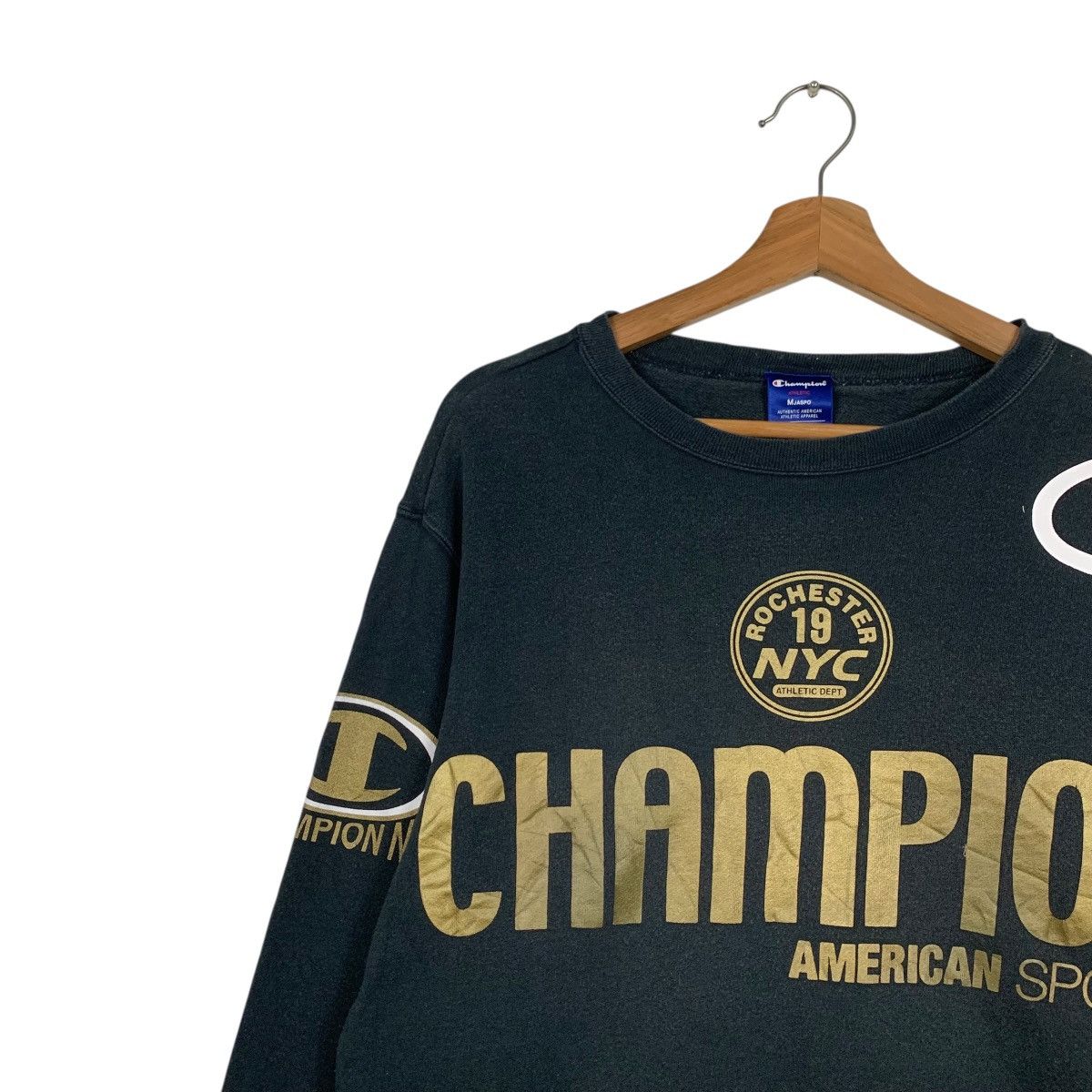Champion CHAMPION Big Logo Crewneck Sweatshirt #3604-C165 Size US M / EU 48-50 / 2 - 3 Thumbnail