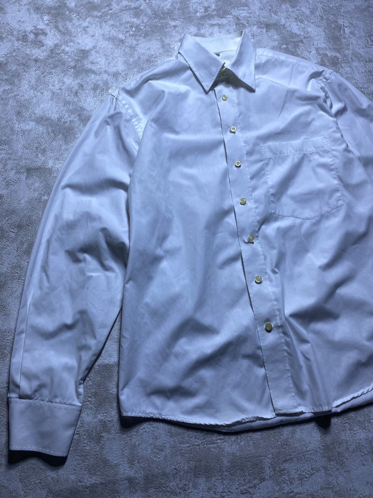 Burberry Vintage Burberrys London White Long Sleeve Button-Down Shirt Size US M / EU 48-50 / 2 - 2 Thumbnail