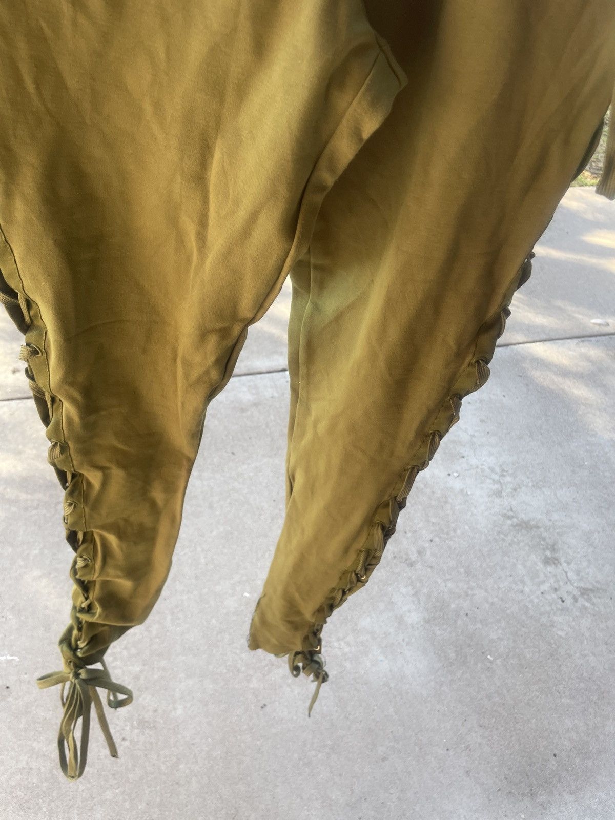 Fenty × Puma Fenty lace up leggings olive green medium Size 32" / US 10 / IT 46 - 3 Thumbnail